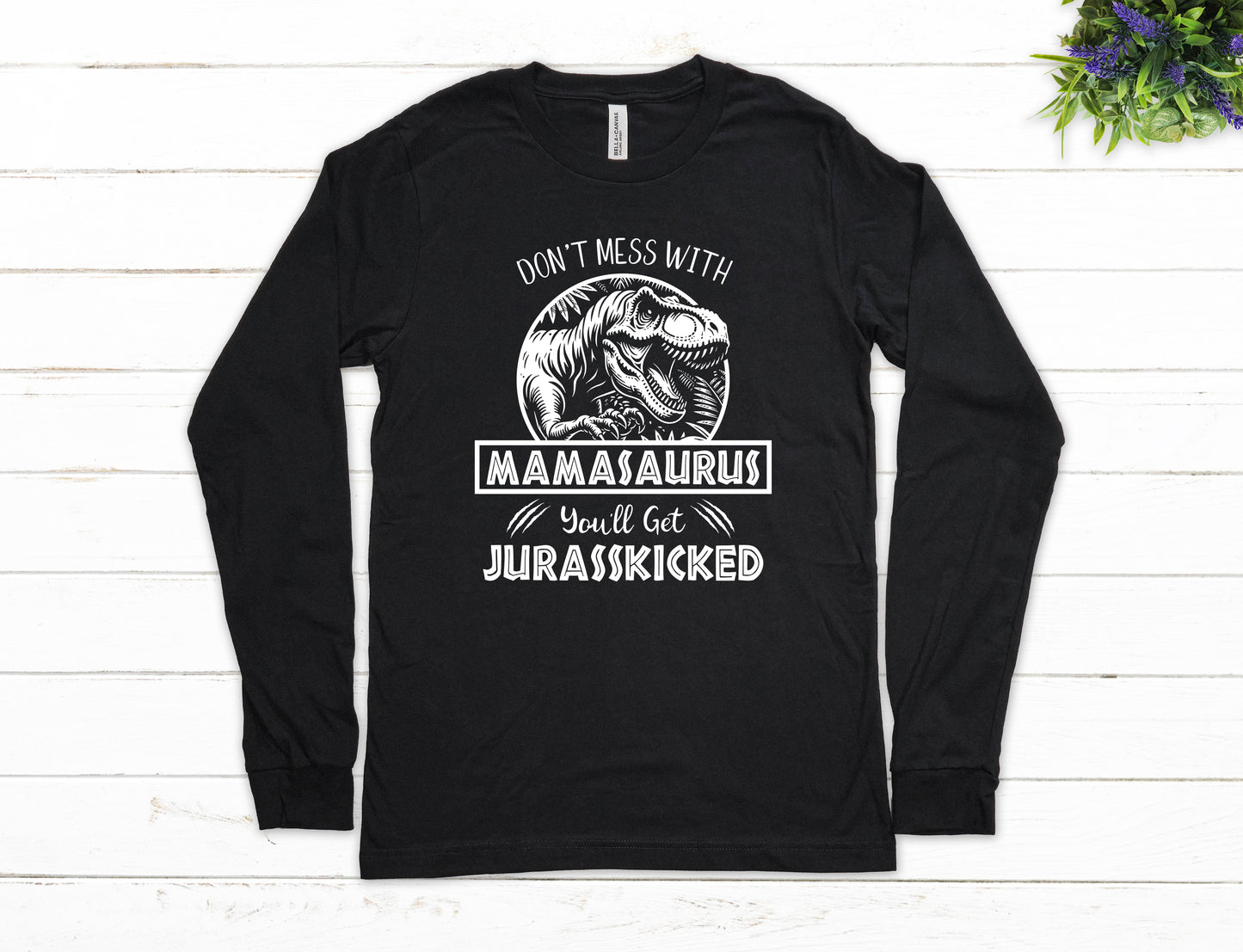 Jurassic Mamasaurus Shirt Long Sleeve | Long Sleeve Mom Shirt