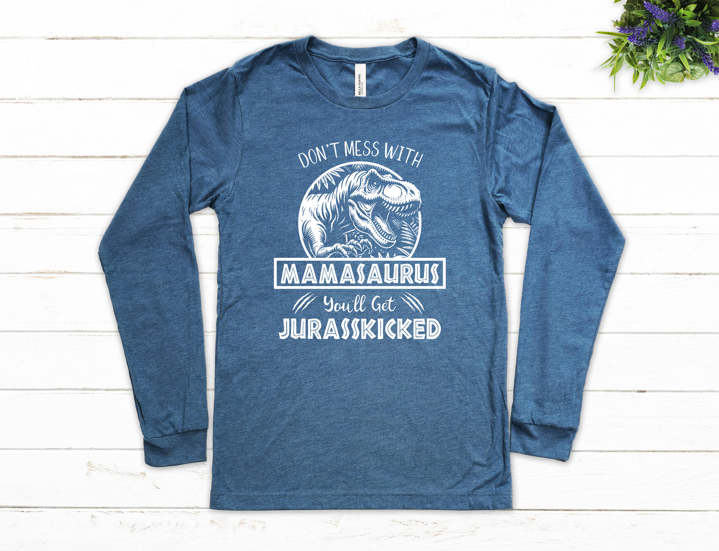 Jurassic Mamasaurus Shirt Long Sleeve | Long Sleeve Mom Shirt