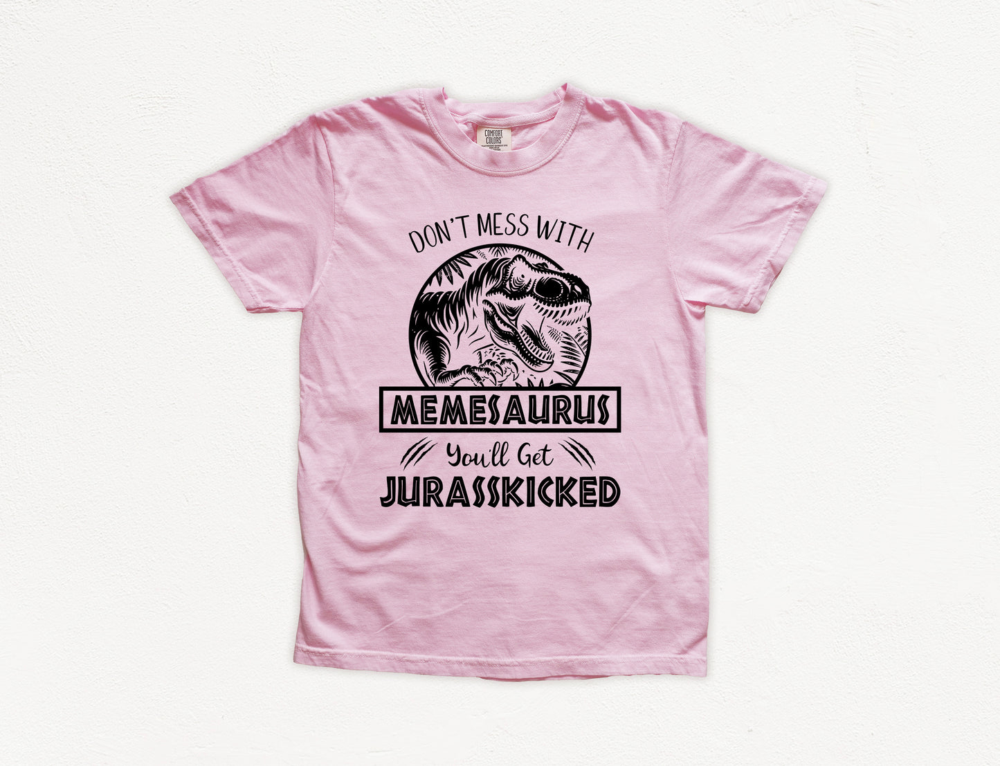 Jurassic Memesaurus Shirt | Comfort Colors Vintage Style Funny Meme Shirt