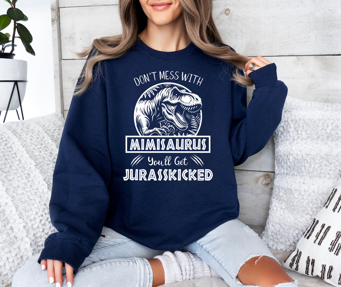 Jurassic Mimisaurus Sweatshirt | Funny Mimi Sweatshirt