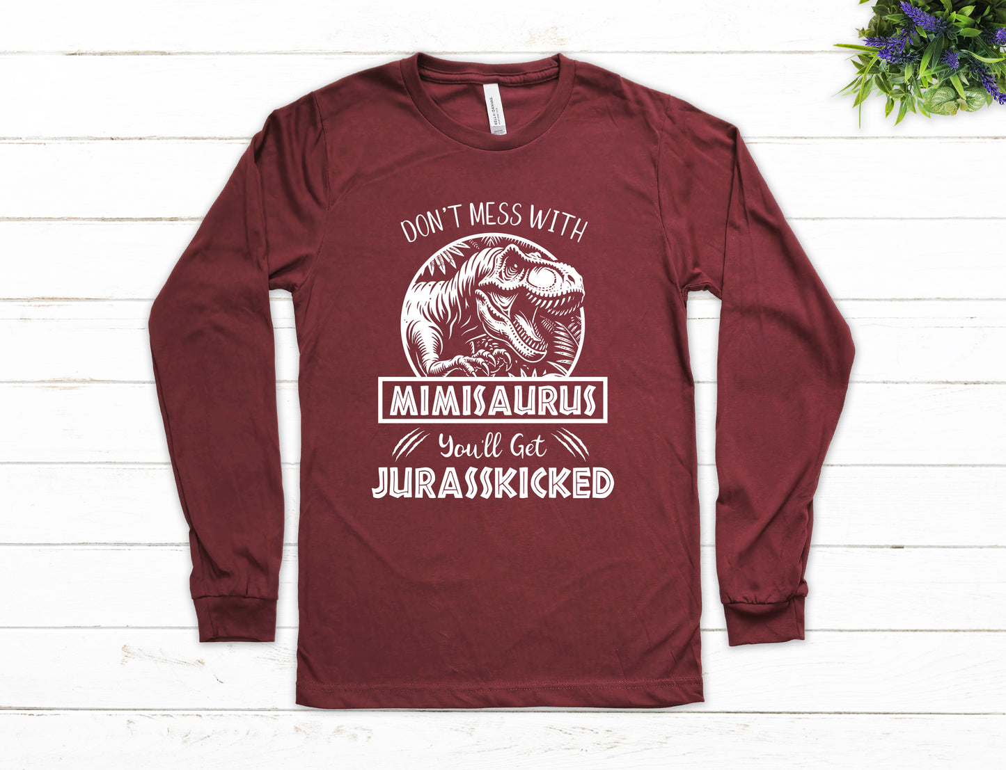 Jurassic Mimisaurus Shirt Long Sleeve | Long Sleeve Mimi Shirt