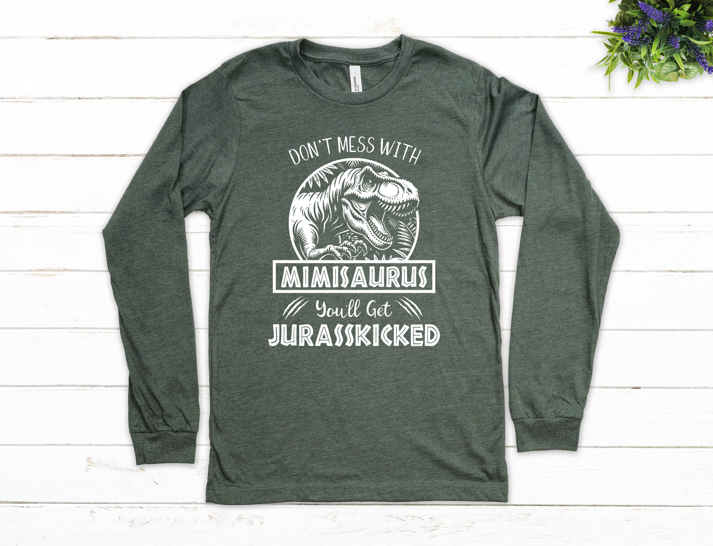 Jurassic Mimisaurus Shirt Long Sleeve | Long Sleeve Mimi Shirt
