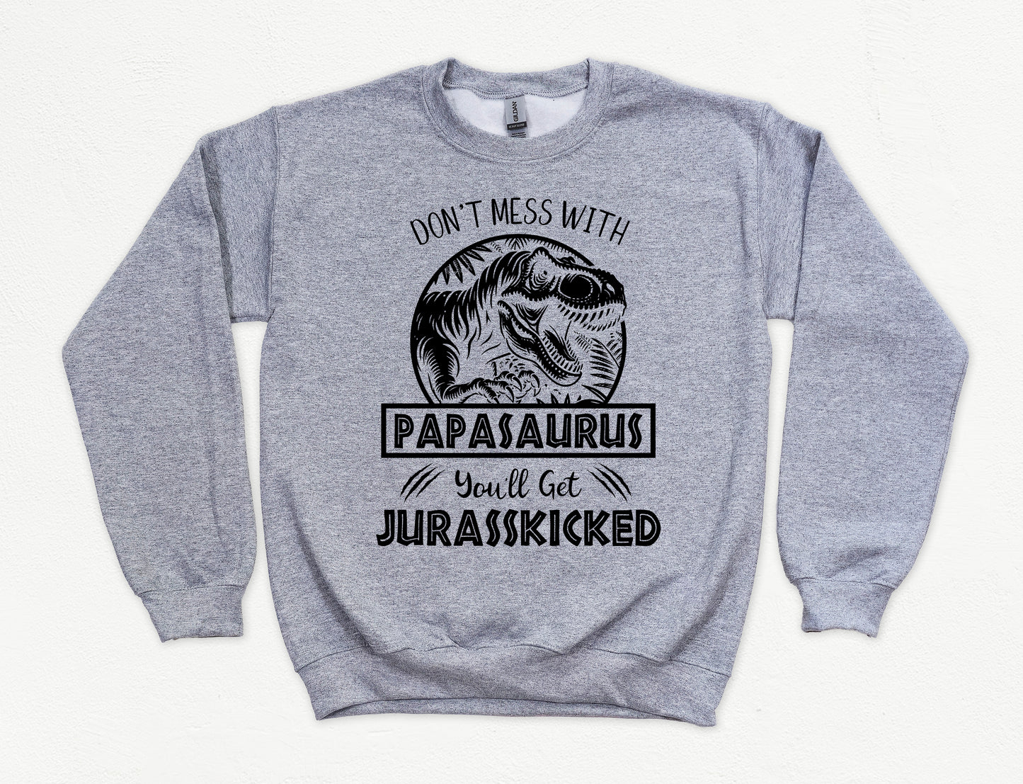 Jurassic Papasaurus Sweatshirt | Grandpa Sweatshirt