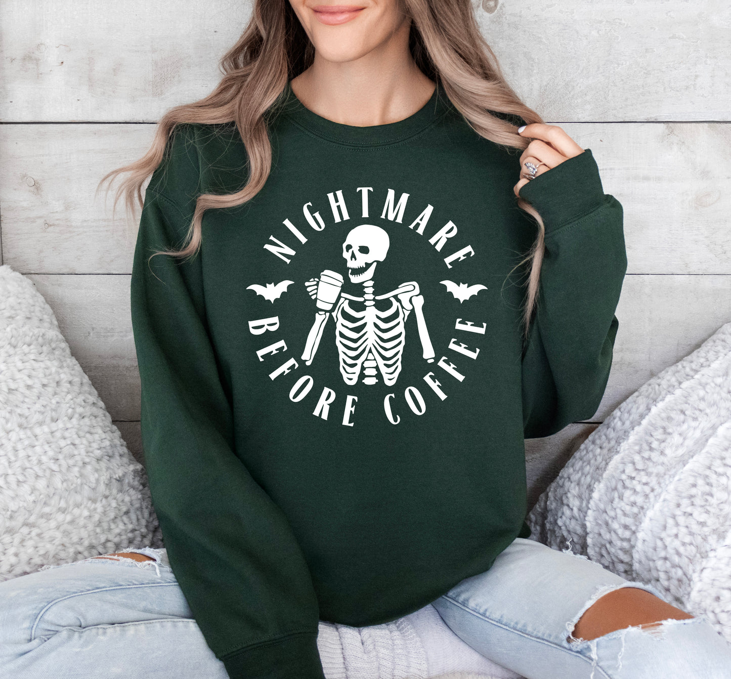 Nightmare Before Coffee Halloween Sweatshirt