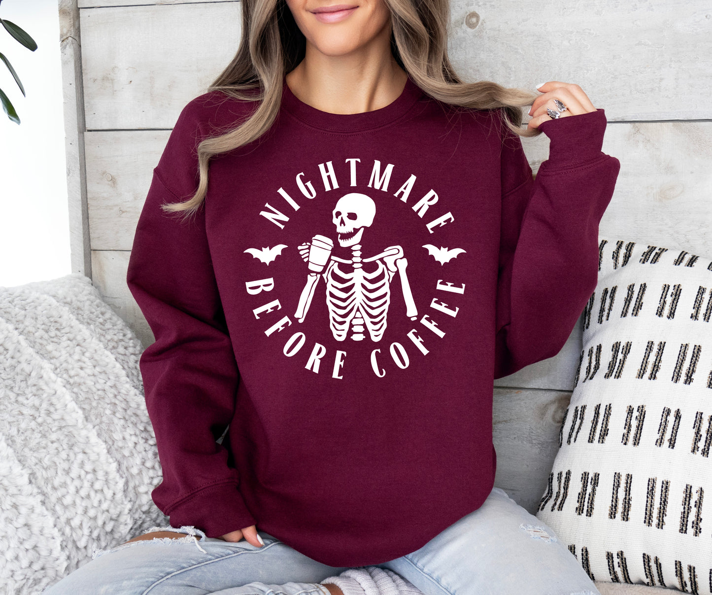 Nightmare Before Coffee Halloween Sweatshirt