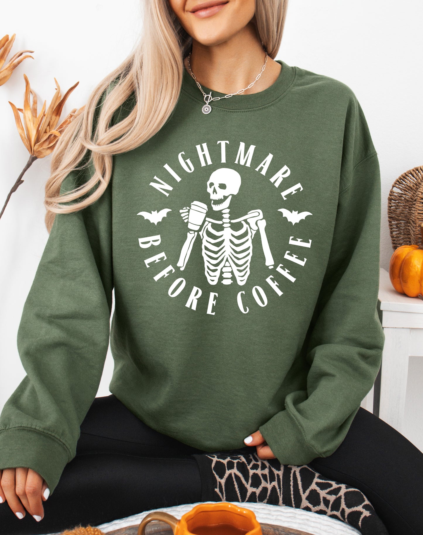 Nightmare Before Coffee Halloween Sweatshirt