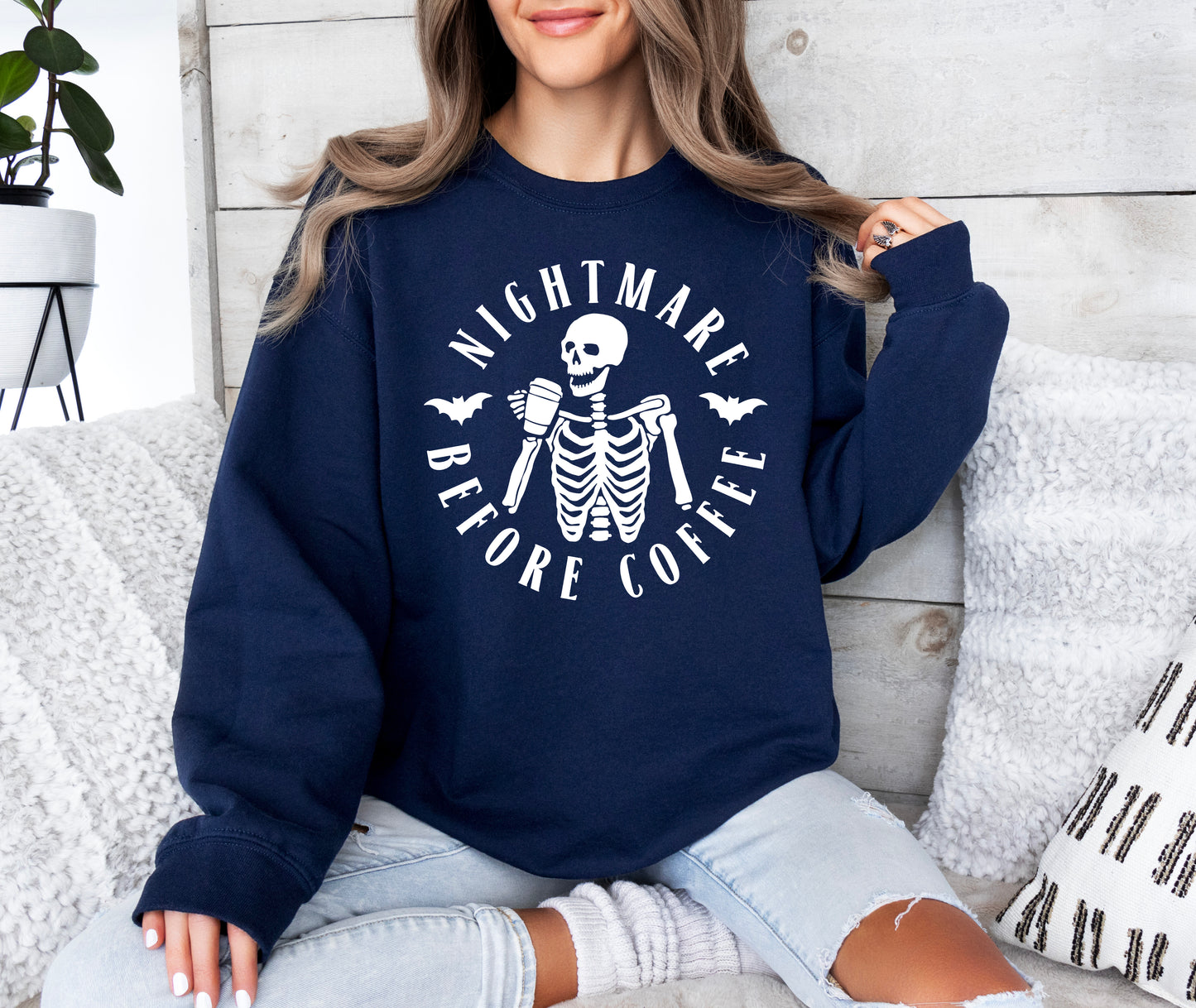 Nightmare Before Coffee Halloween Sweatshirt