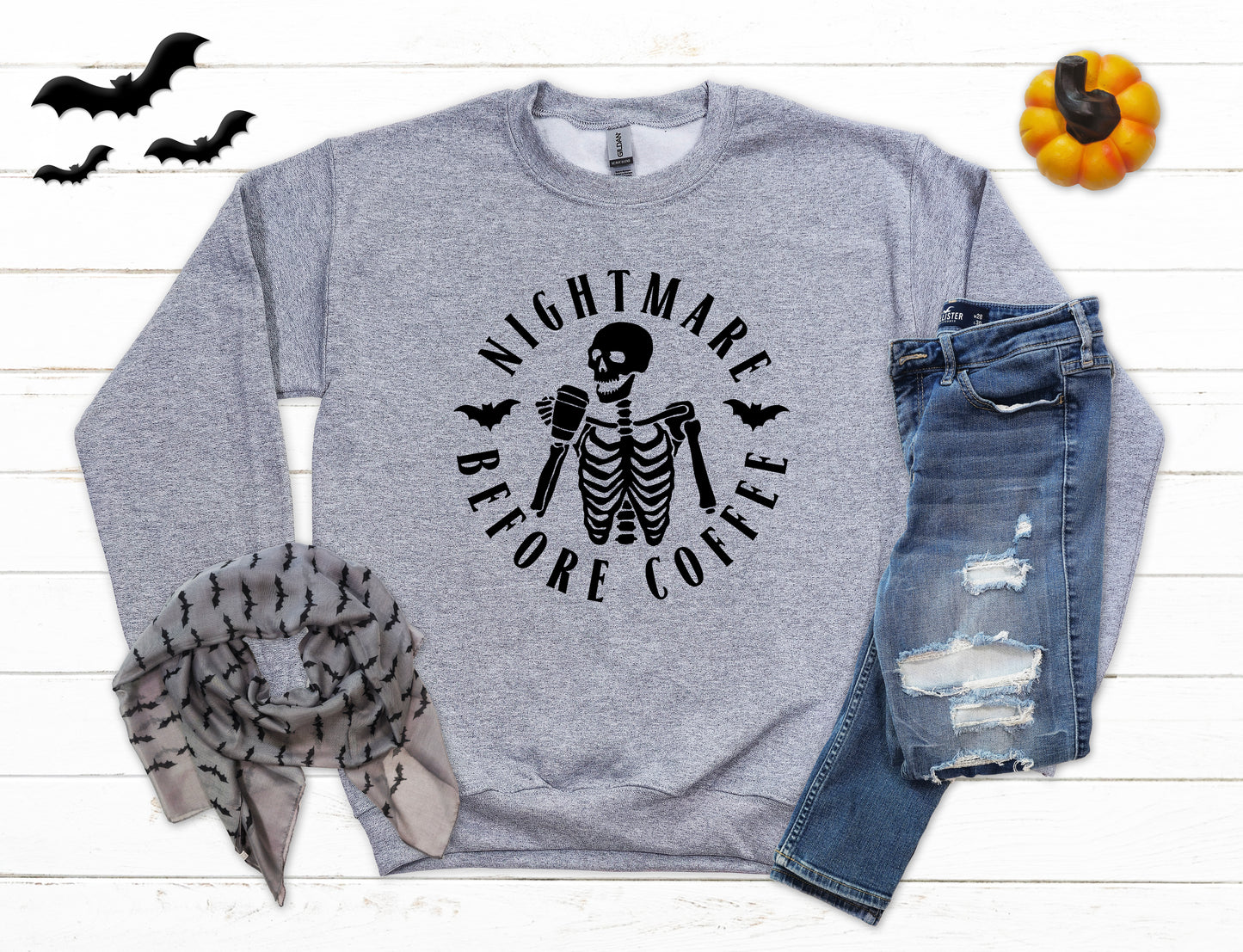 Nightmare Before Coffee Halloween Sweatshirt