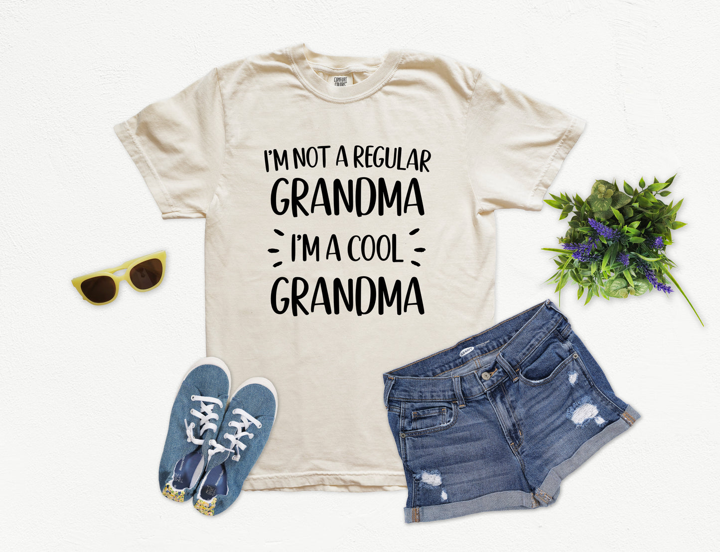 Not A Regular Grandma Shirt | Comfort Colors Vintage Style Grandma Shirt
