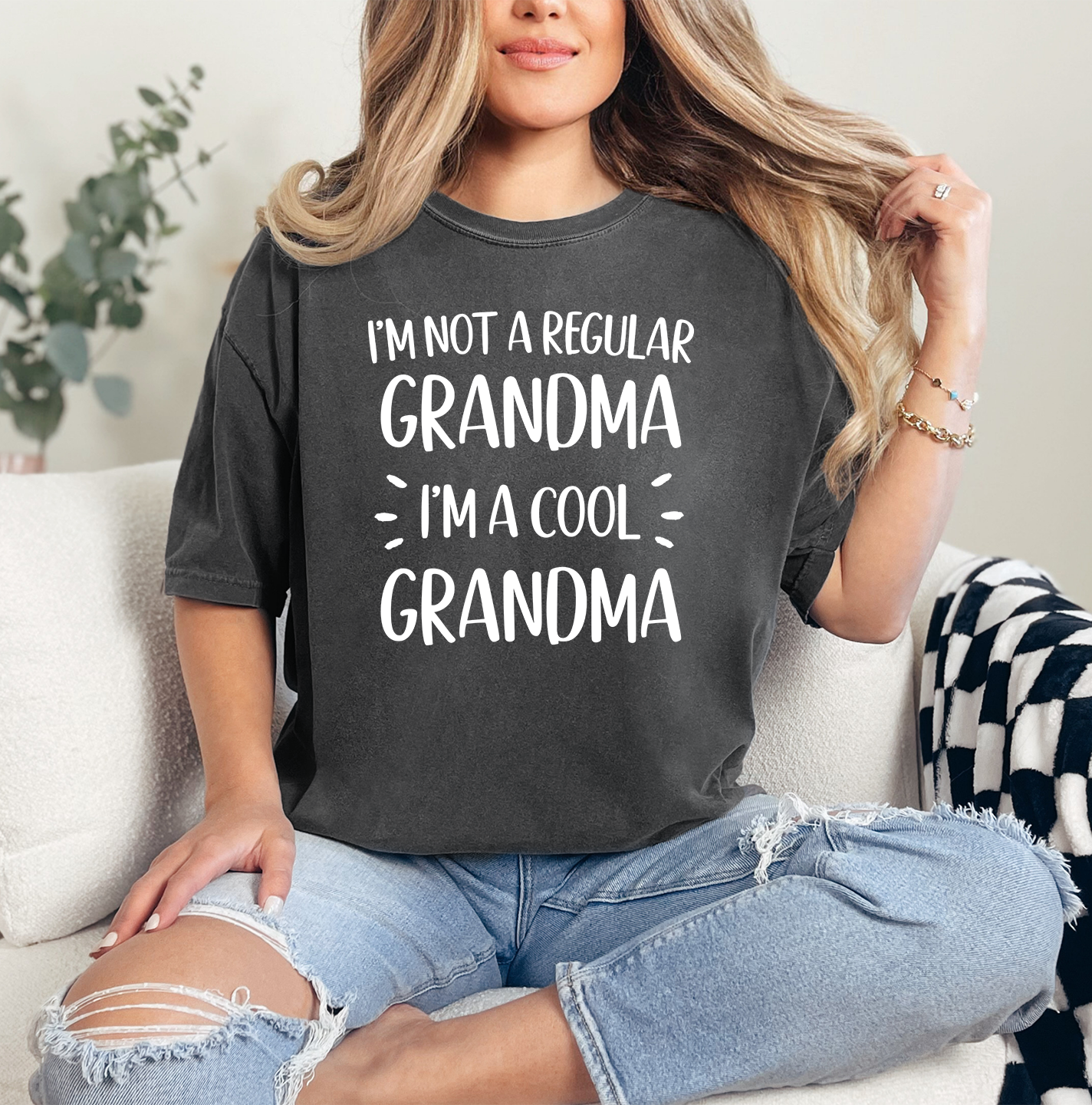 Not A Regular Grandma Shirt | Comfort Colors Vintage Style Grandma Shirt