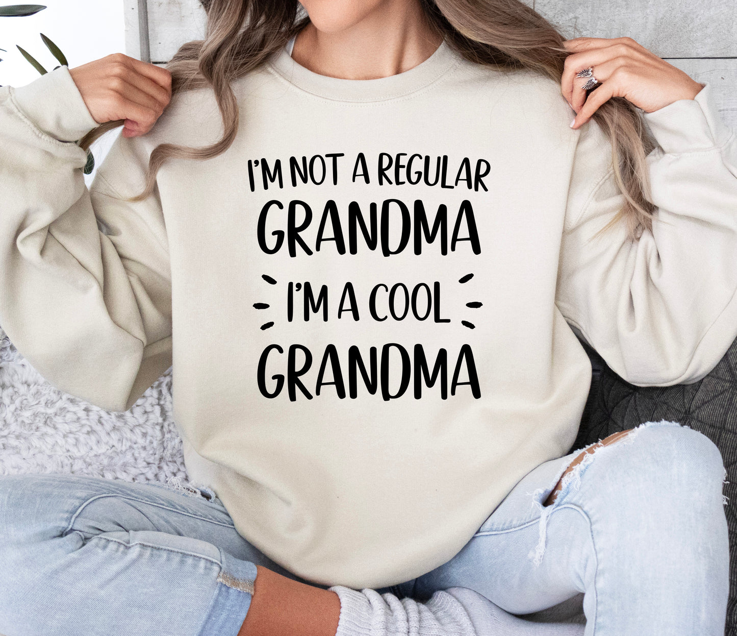 Not A Regular Grandma Sweatshirt | Cool Grandma Sweatshirt