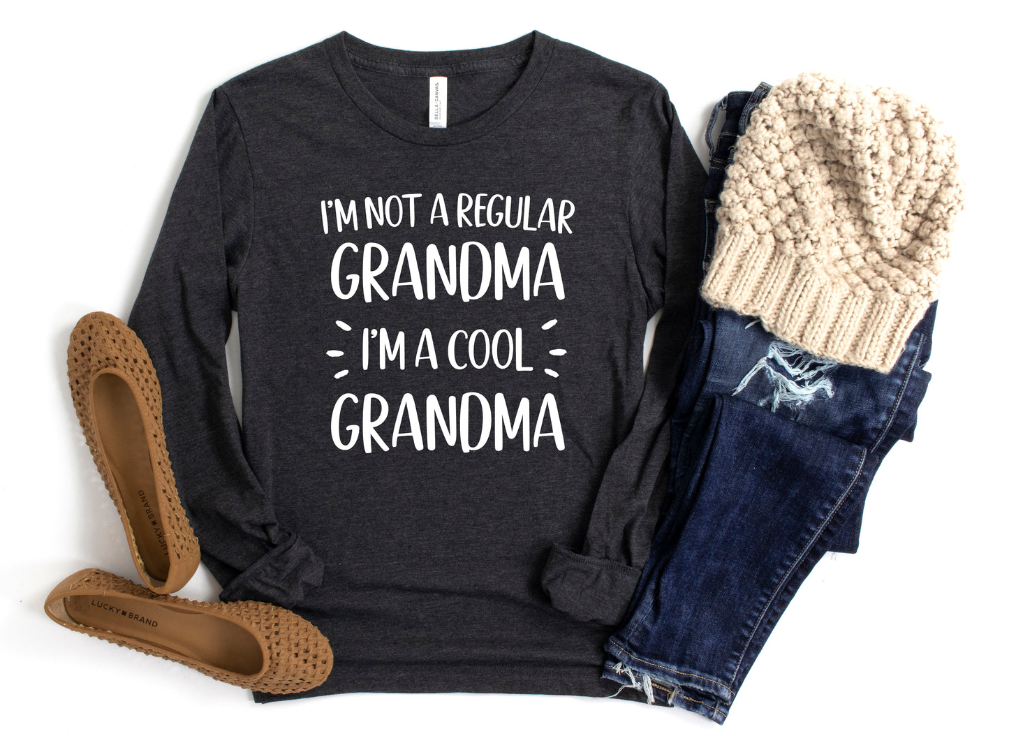 Not A Regular Grandma Shirt Long Sleeve | Long Sleeve Grandma Shirt