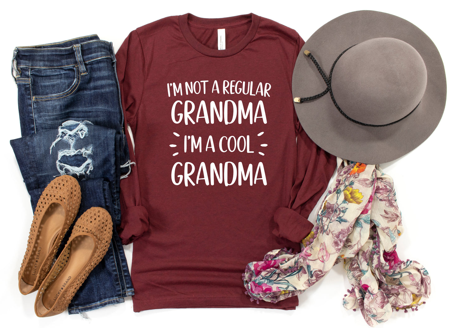 Not A Regular Grandma Shirt Long Sleeve | Long Sleeve Grandma Shirt