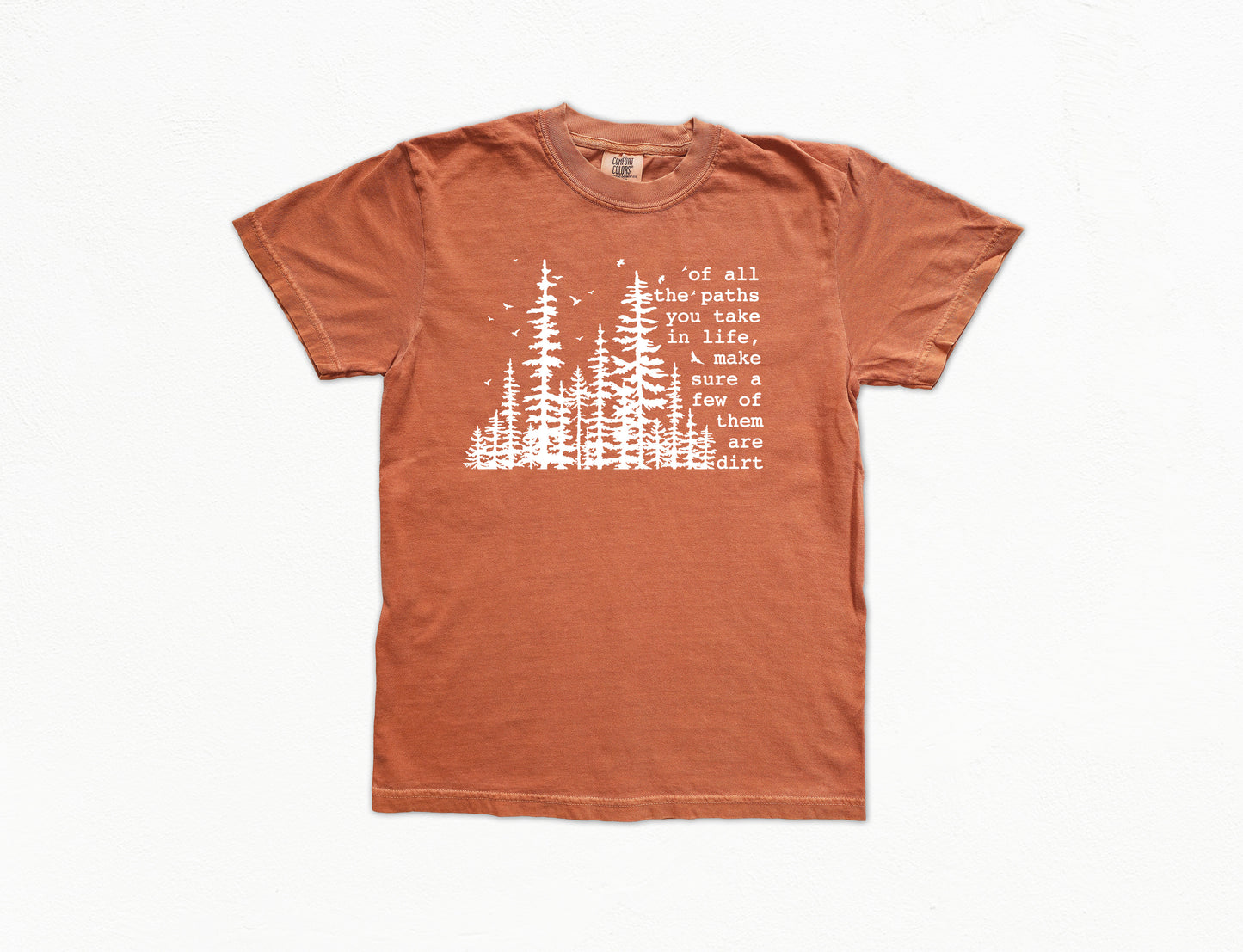 Of All The Paths You Take in Life Shirt | Comfort Colors Vintage Style Camping Shirt | Hiking Shirt