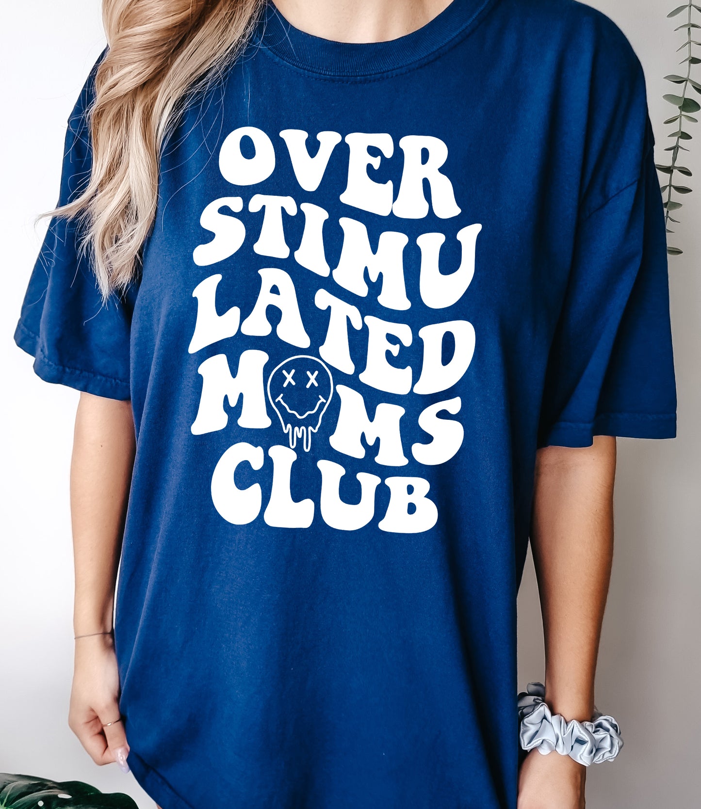 Overstimulated Mom's Club Shirt | Comfort Colors Vintage Style Mom Shirt