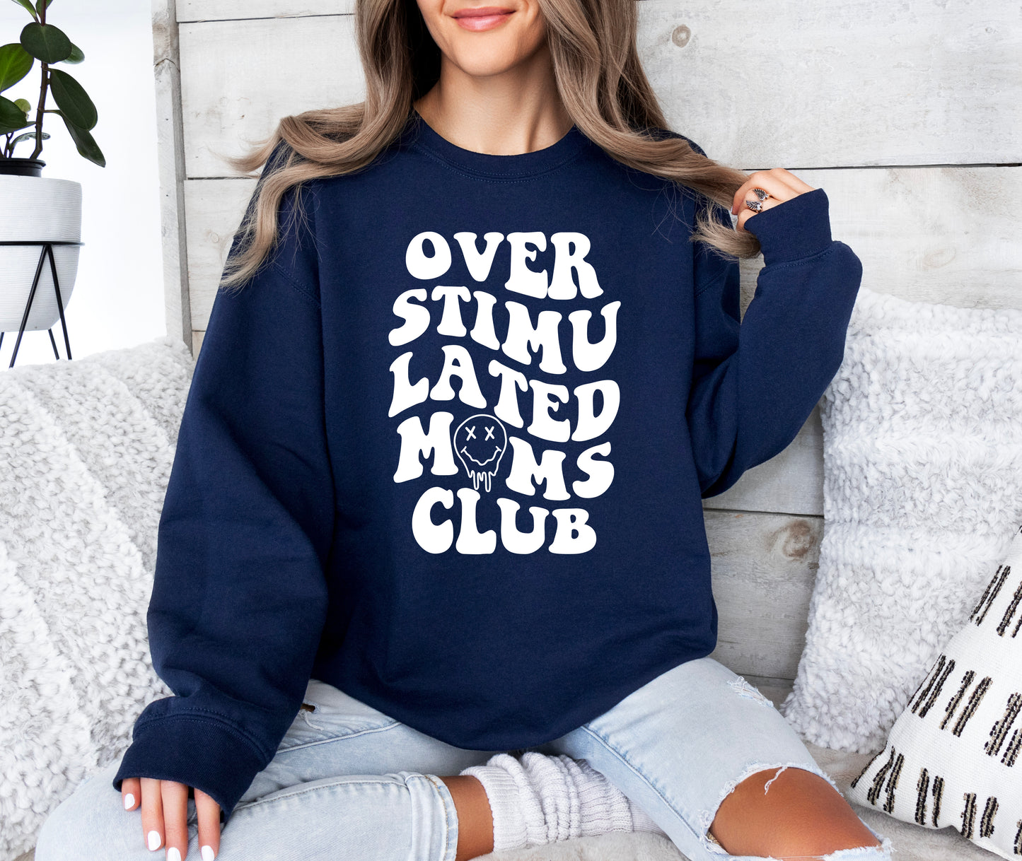 Overstimulated Mom's Club Sweatshirt | Mom Sweatshirt