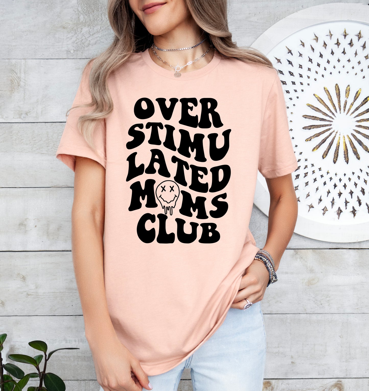 Overstimulated Mom's Club Shirt | Mom Shirt | Light Garment