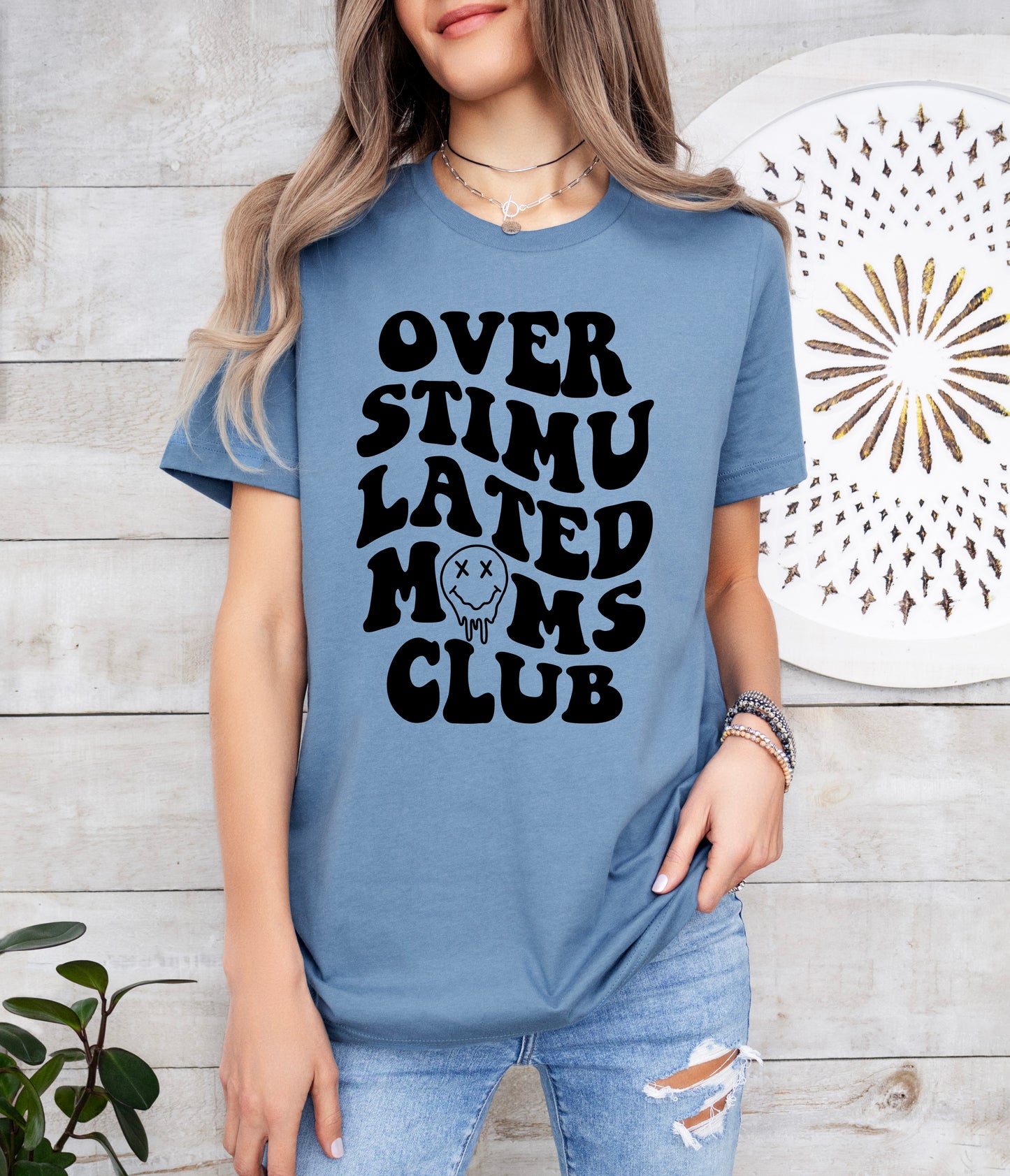 Overstimulated Mom's Club Shirt | Mom Shirt | Light Garment