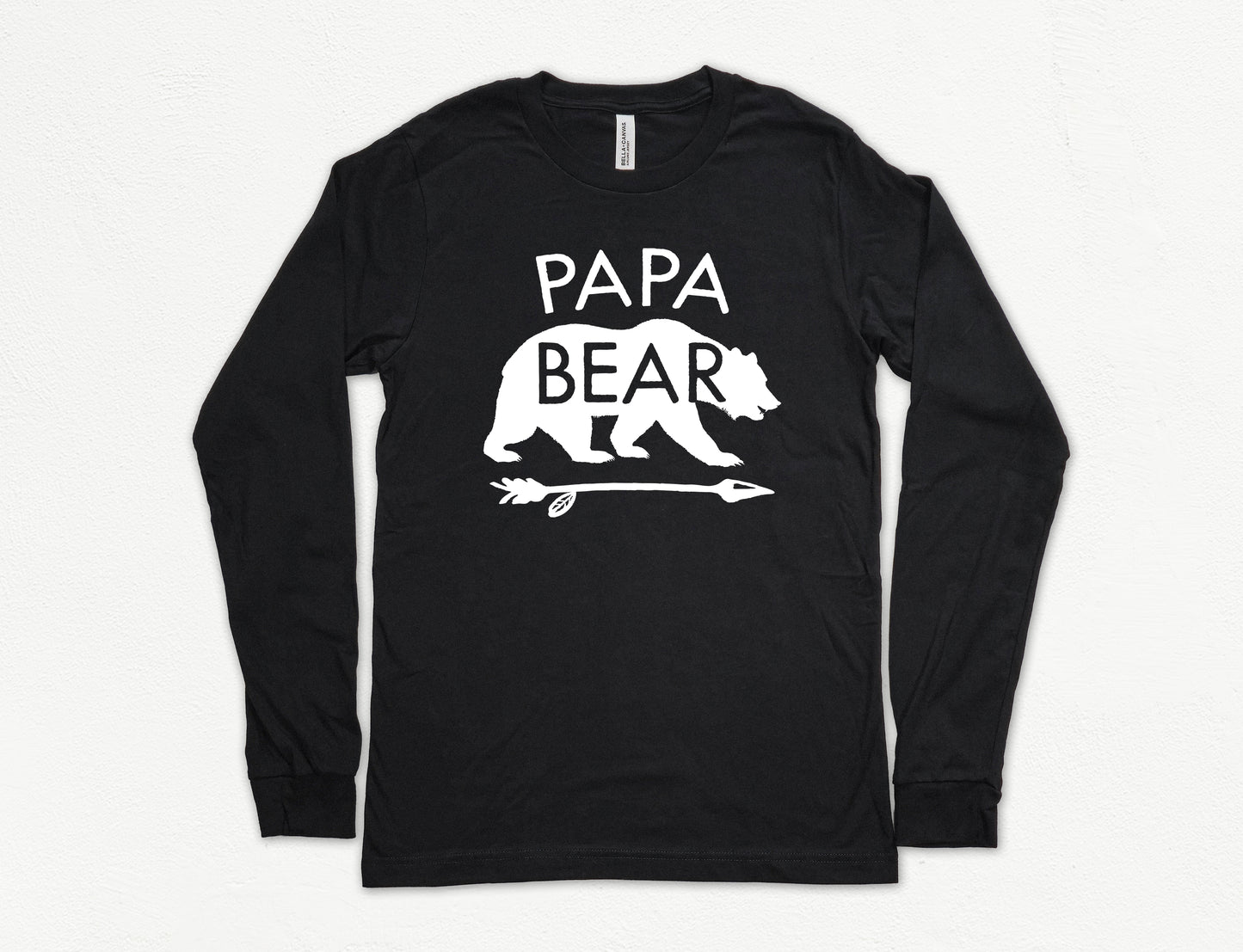 Papa Bear Shirt Long Sleeve | Long Sleeve Grandpa Shirt