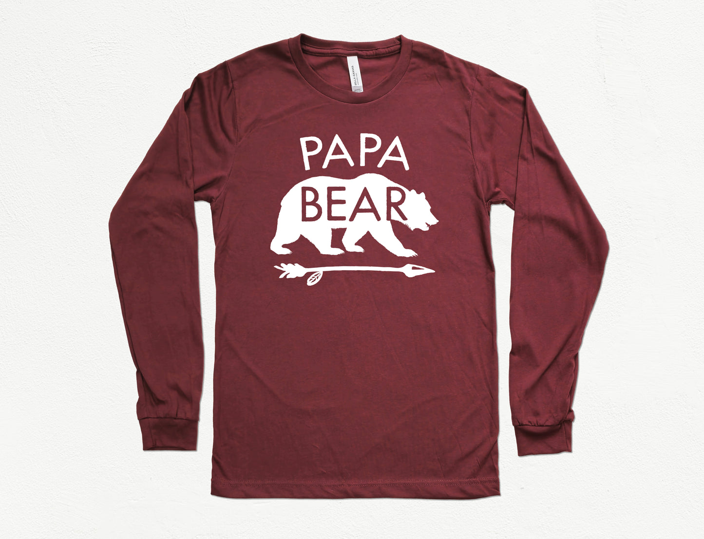 Papa Bear Shirt Long Sleeve | Long Sleeve Grandpa Shirt