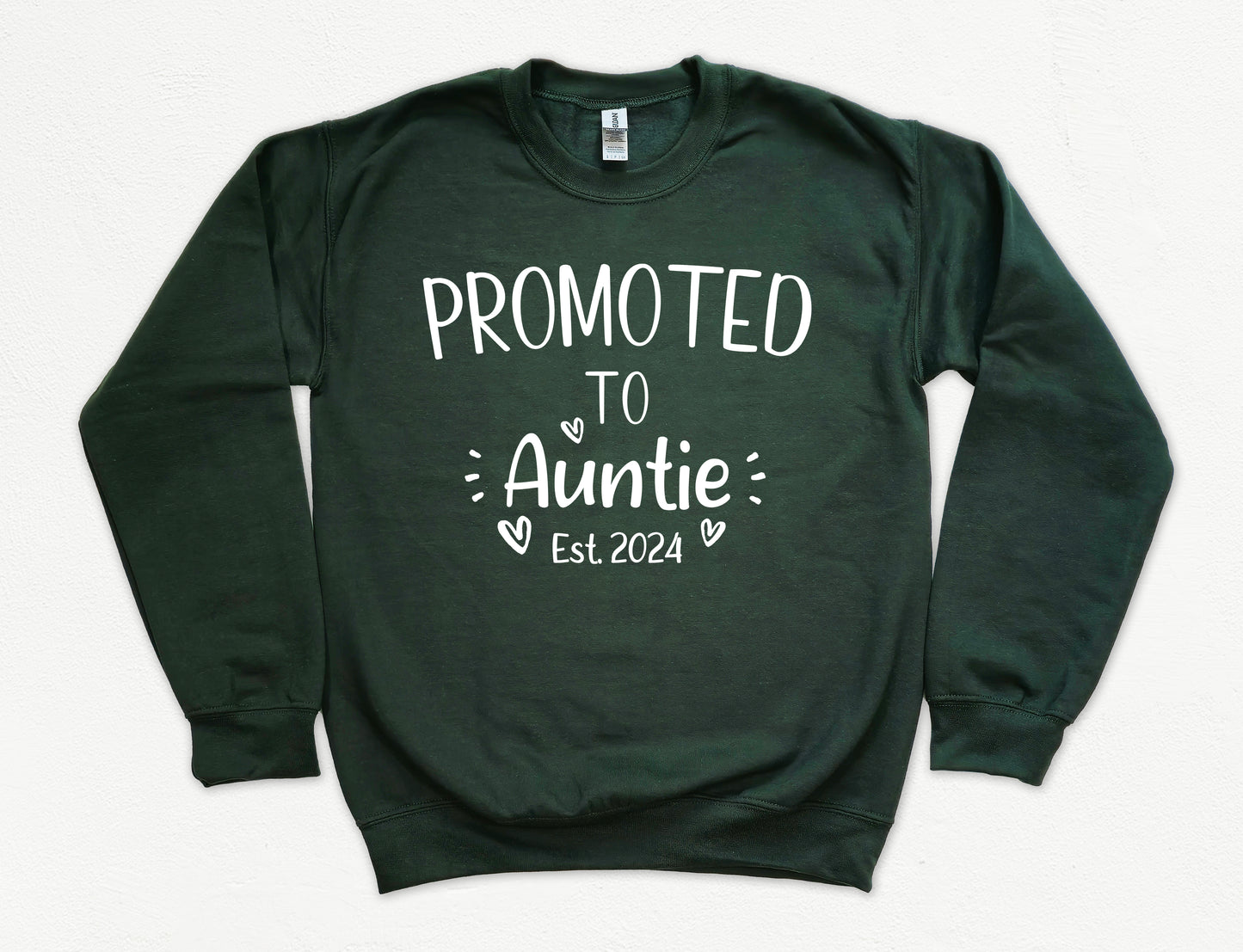 Custom Promoted to Auntie Sweatshirt | First Time Aunt Sweatshirt