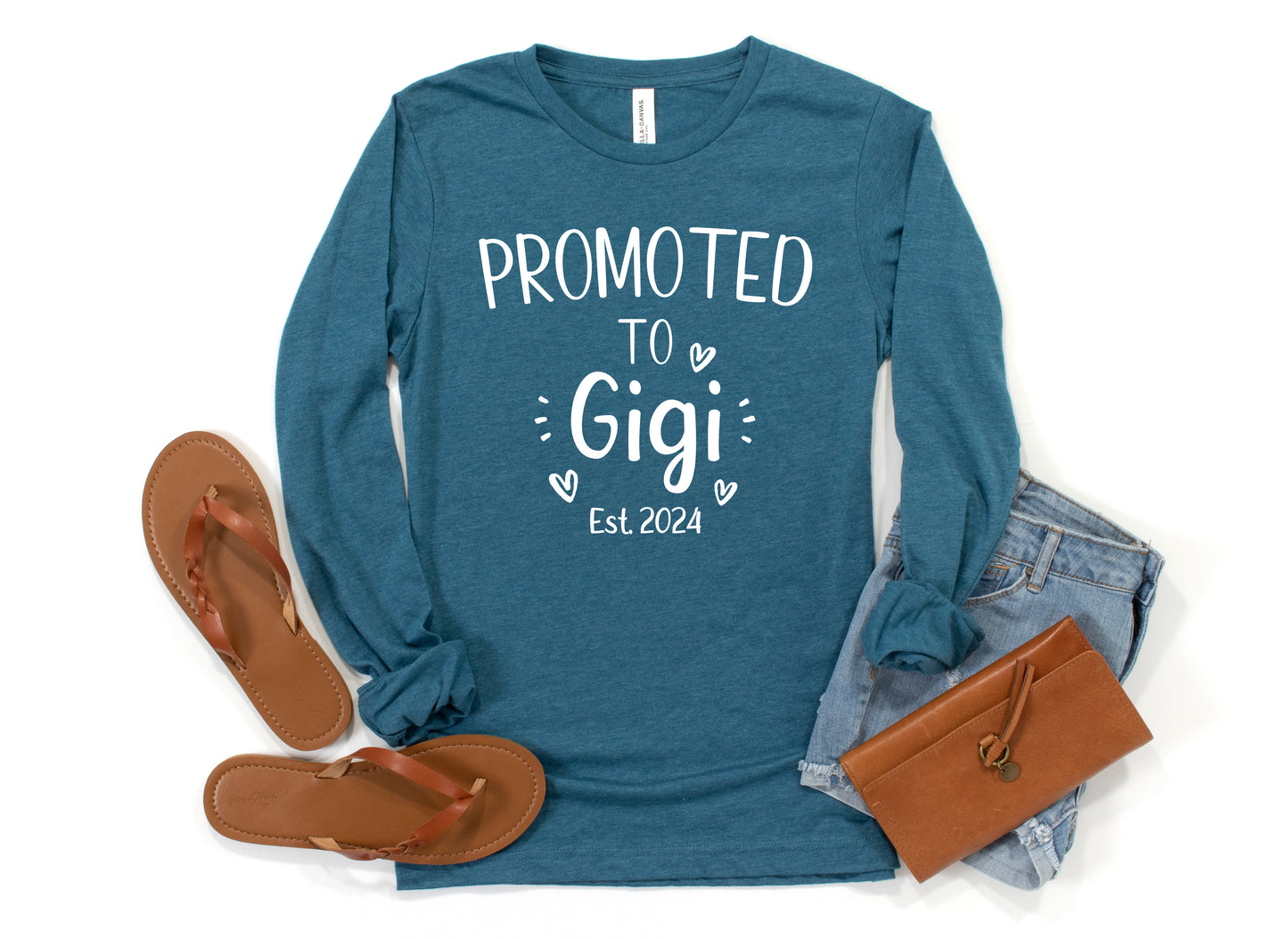 Custom Promoted to Gigi Shirt Long Sleeve | Long Sleeve Gigi Shirt