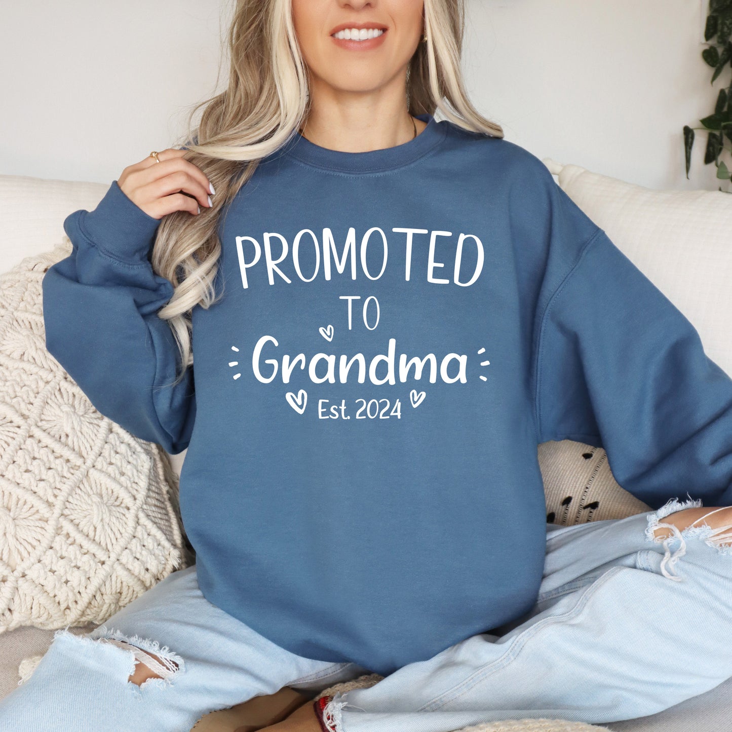 Custom Promoted to Grandma Sweatshirt