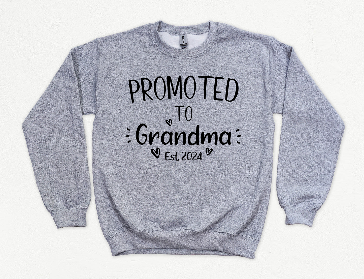 Custom Promoted to Grandma Sweatshirt