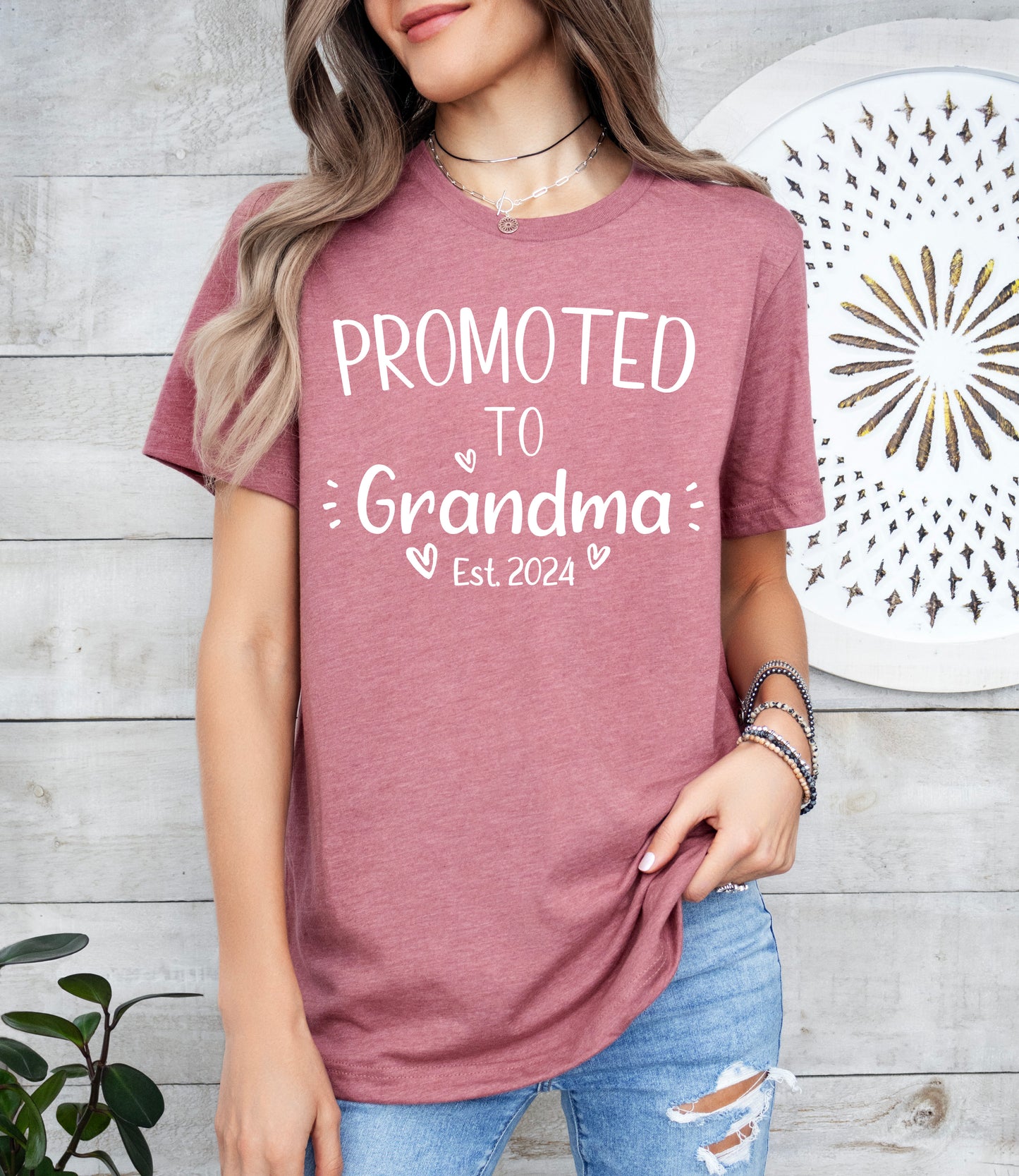 Custom Promoted to Grandma Shirt