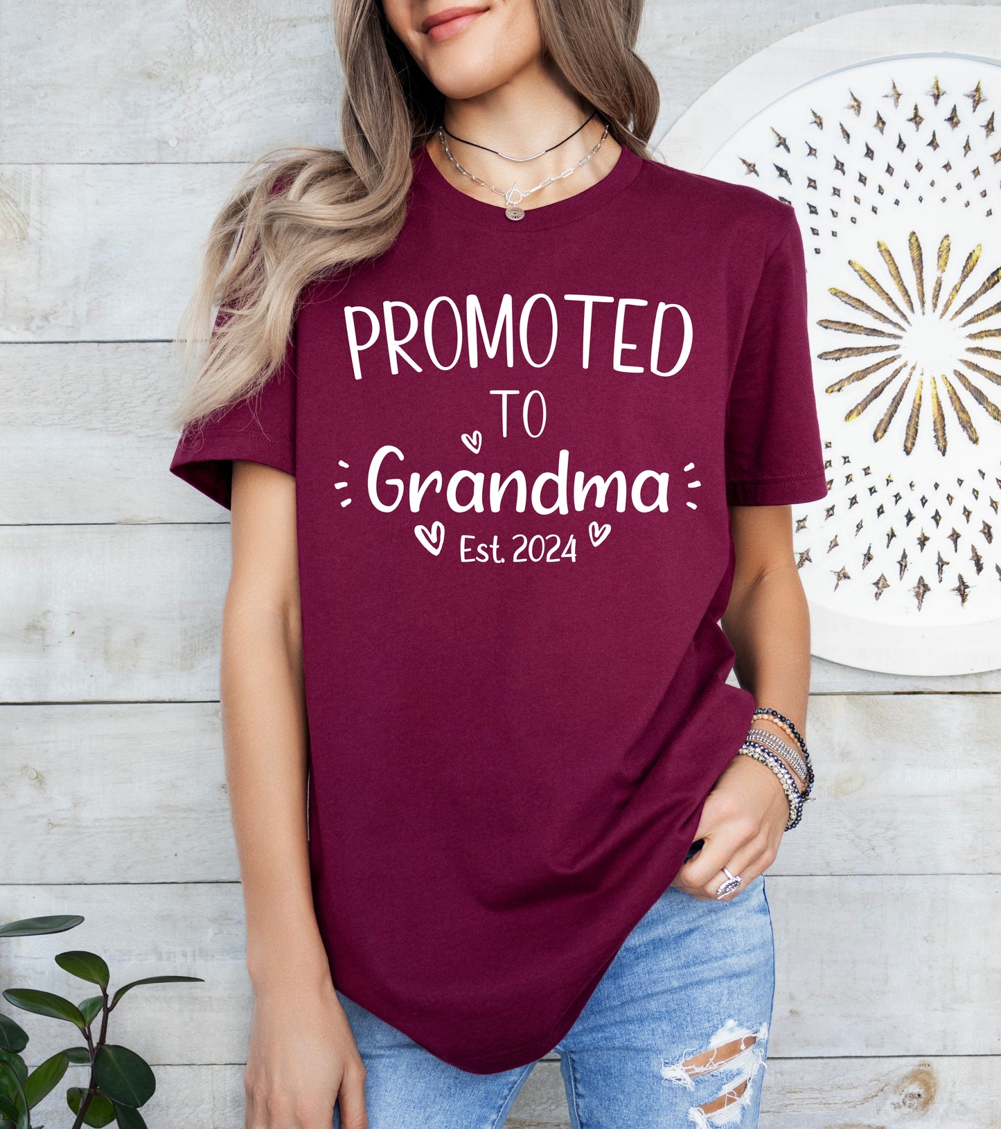 Custom Promoted to Grandma Shirt