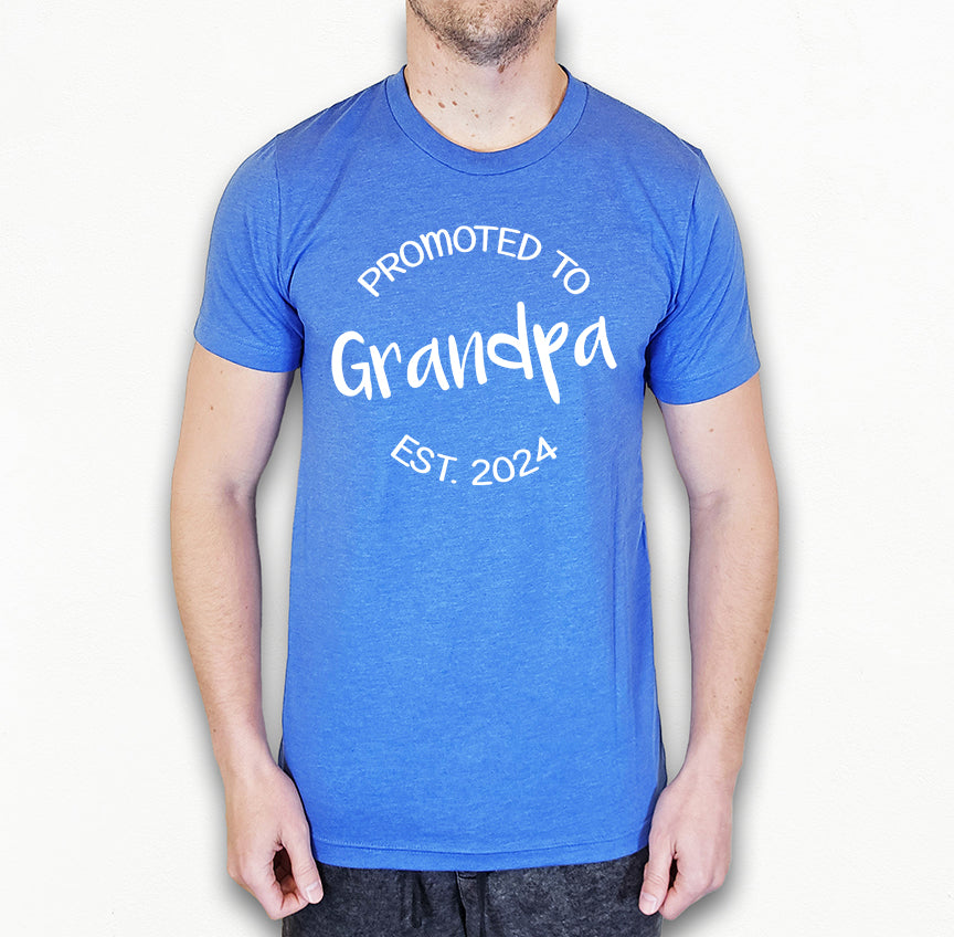 Customizable Promoted to Grandpa Shirt