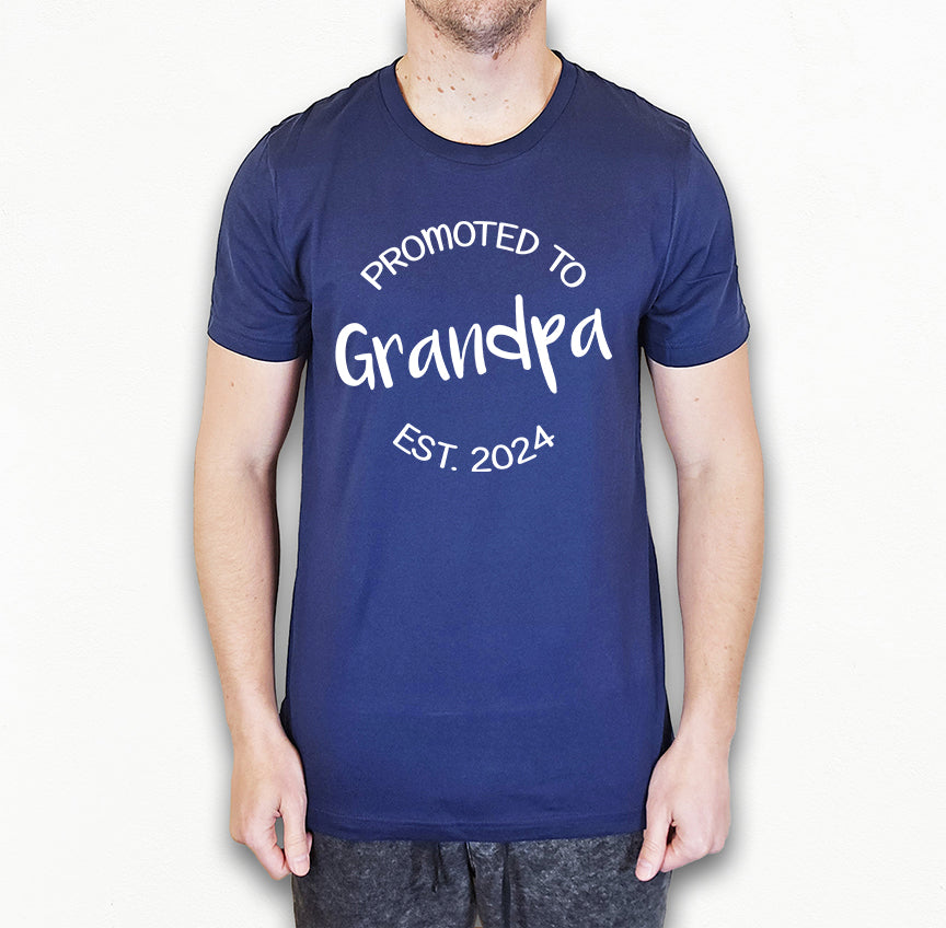Customizable Promoted to Grandpa Shirt