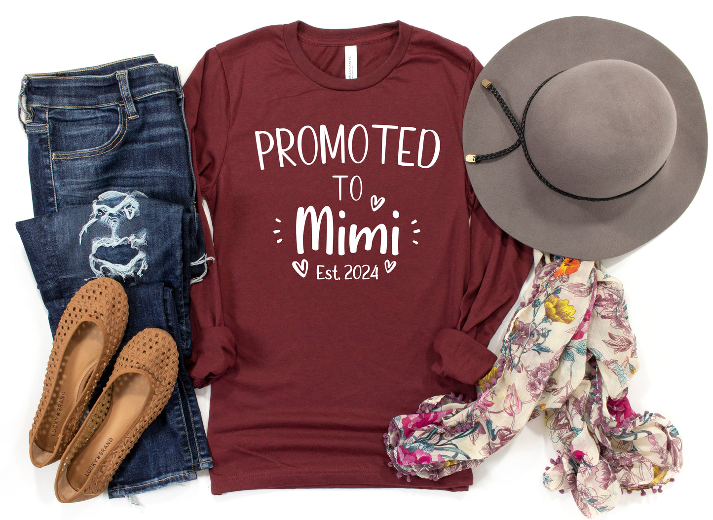 Custom Promoted to Mimi Shirt Long Sleeve | Long Sleeve Mimi Shirt