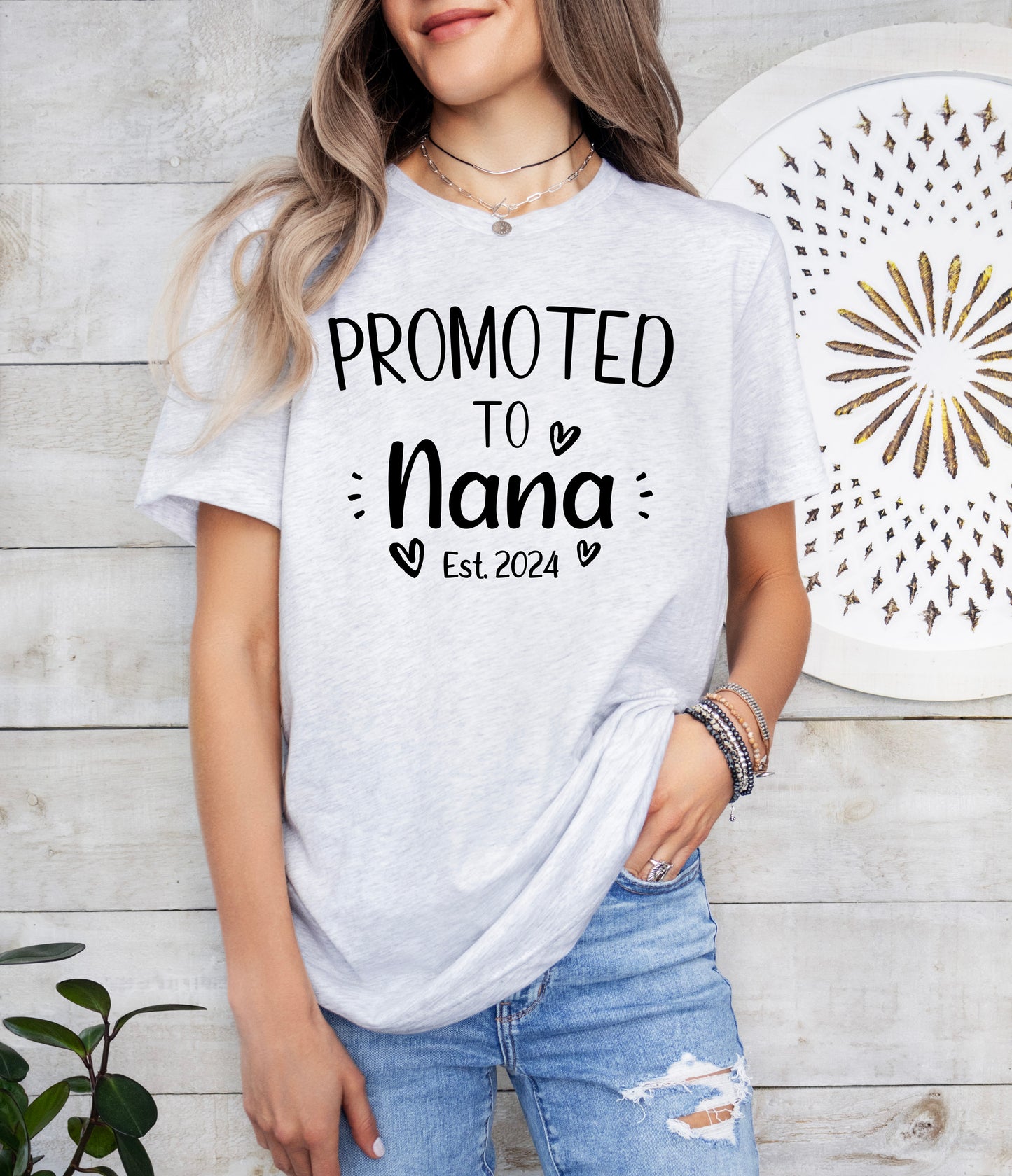 Custom Promoted to Nana Shirt | Light Garment