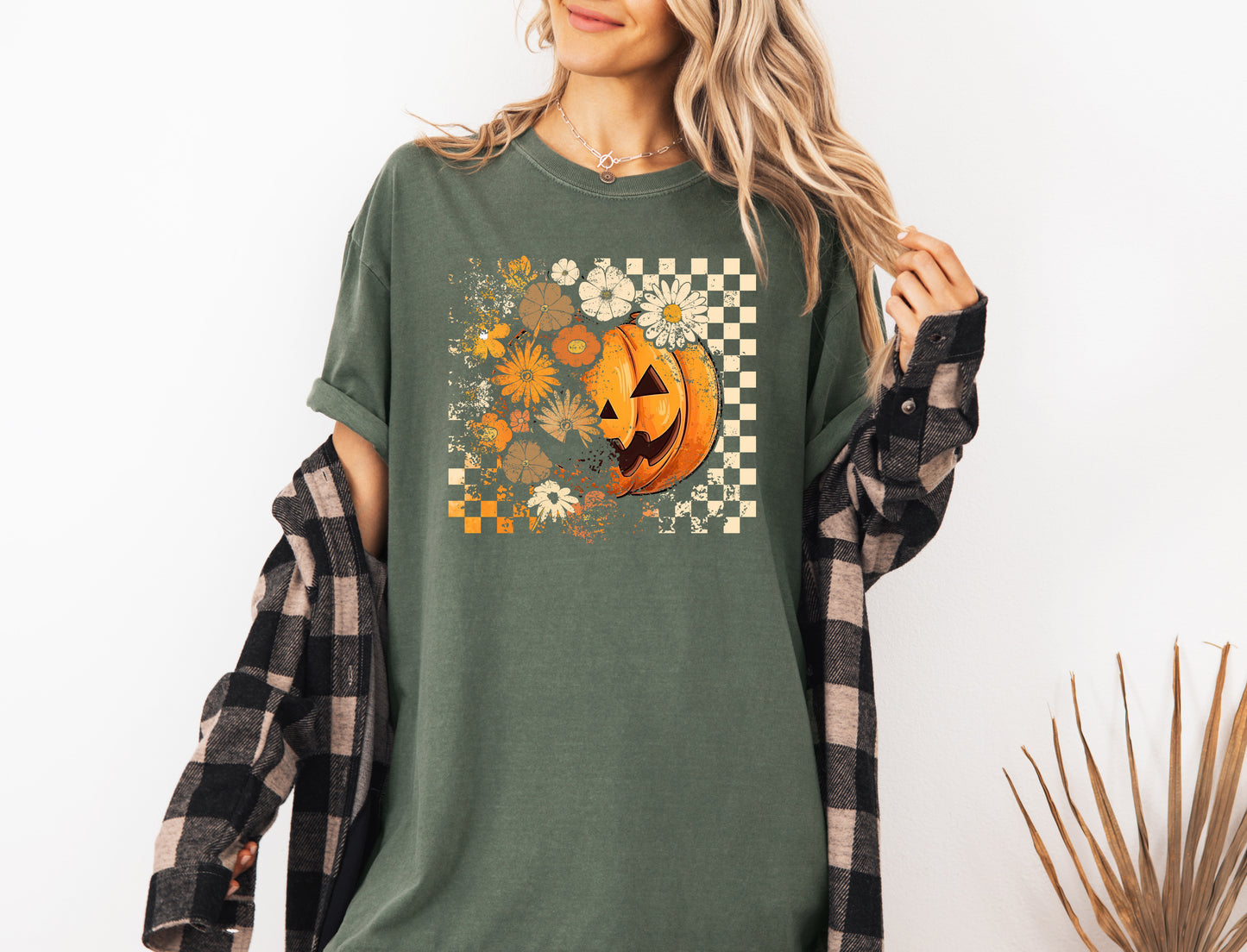Pumpkin Halloween Vintage Style Shirt (A)