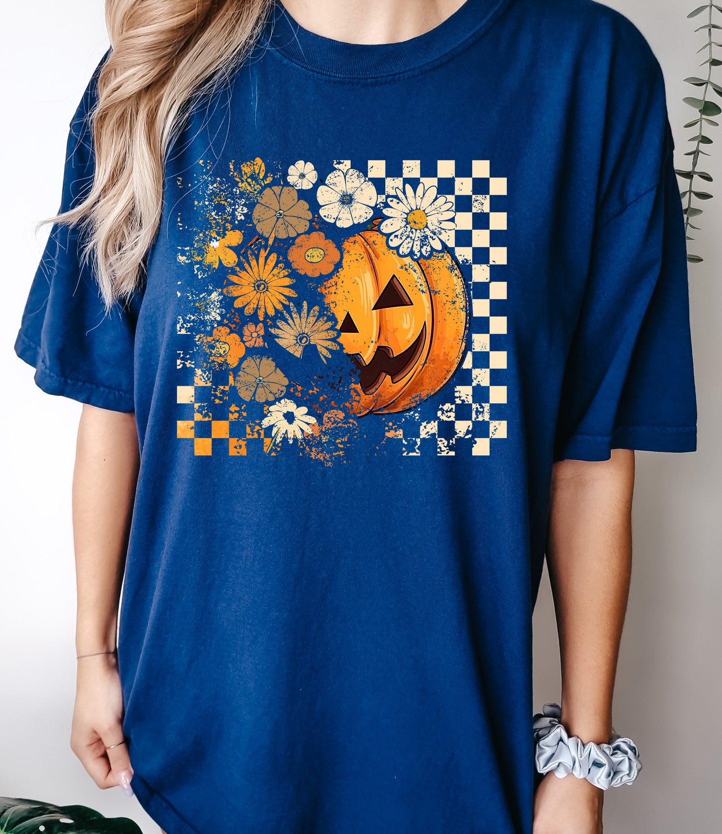 Pumpkin Halloween Vintage Style Shirt (A)