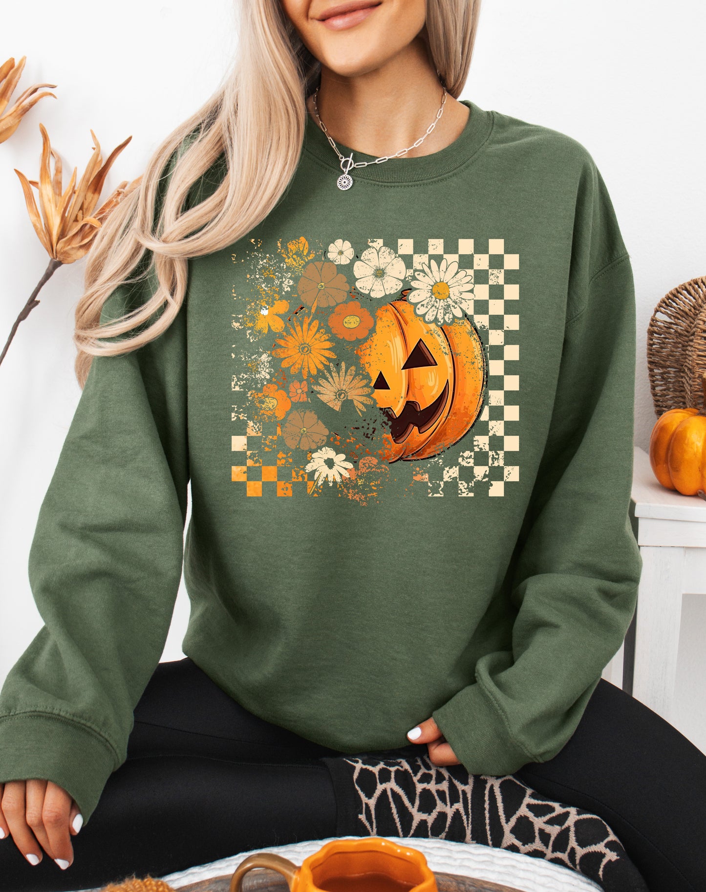 Pumpkin Halloween Sweatshirt (A)