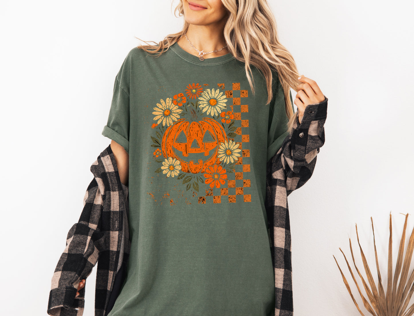 Pumpkin Halloween Vintage Style Shirt (B)