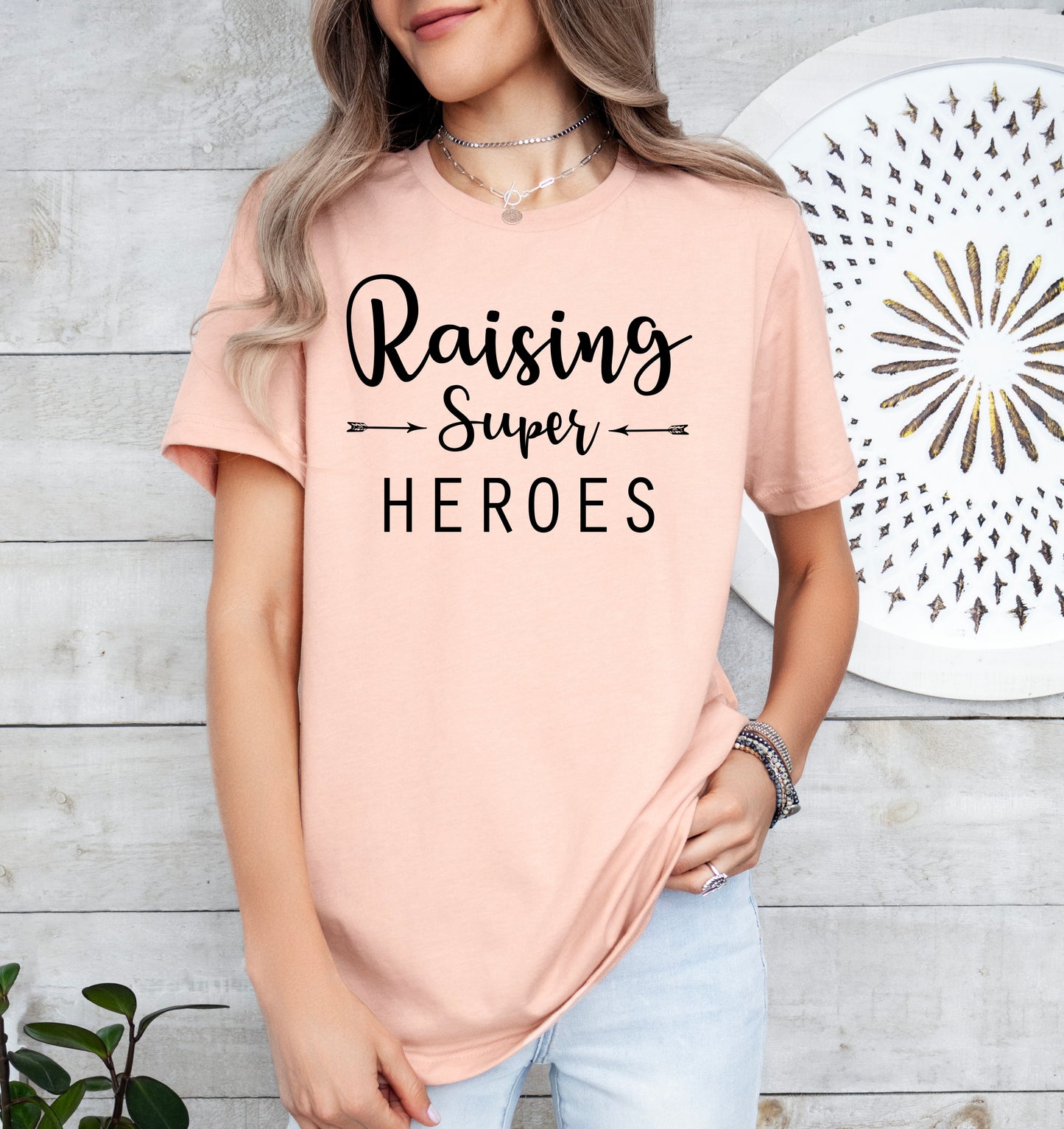 Raising Super Heroes Shirt | Mom Shirt | Light Garment