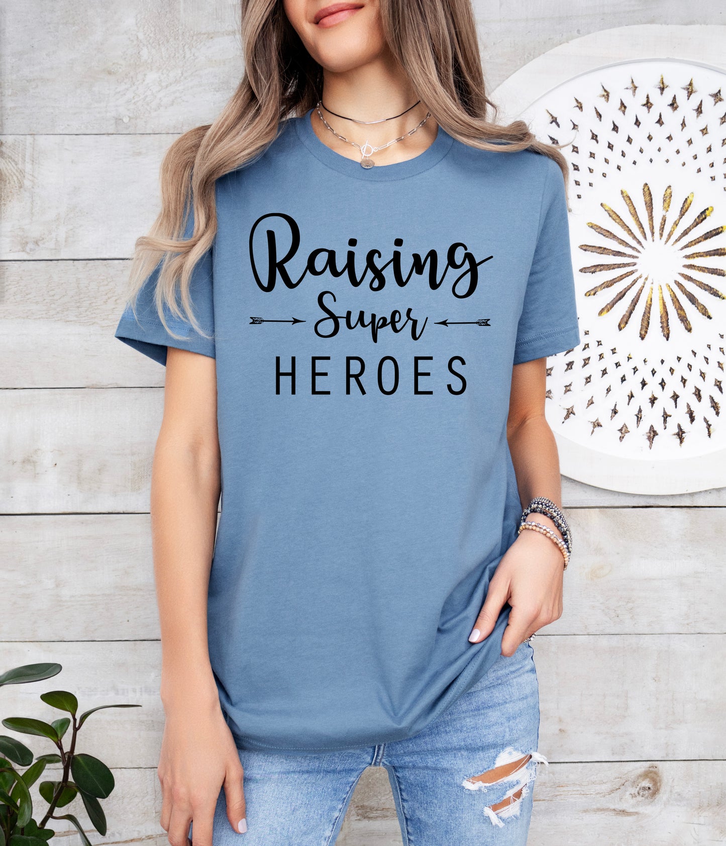Raising Super Heroes Shirt | Mom Shirt | Light Garment