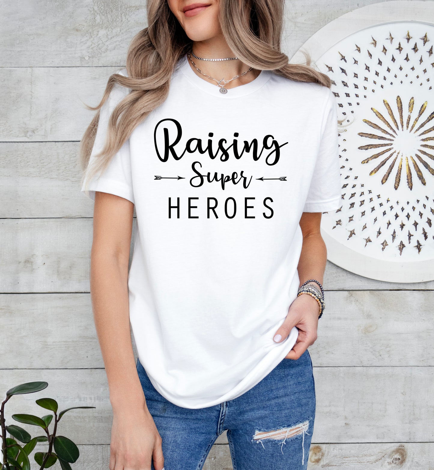 Raising Super Heroes Shirt | Mom Shirt | Light Garment
