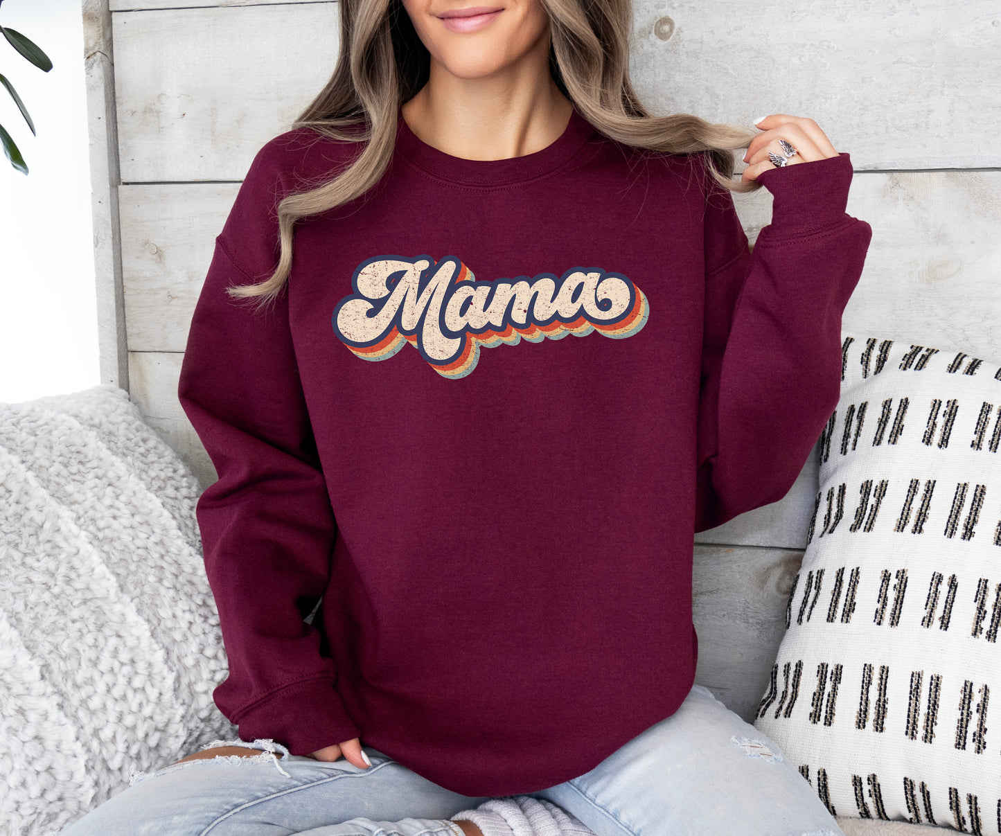 Retro Mama Sweatshirt | Mom Sweatshirt
