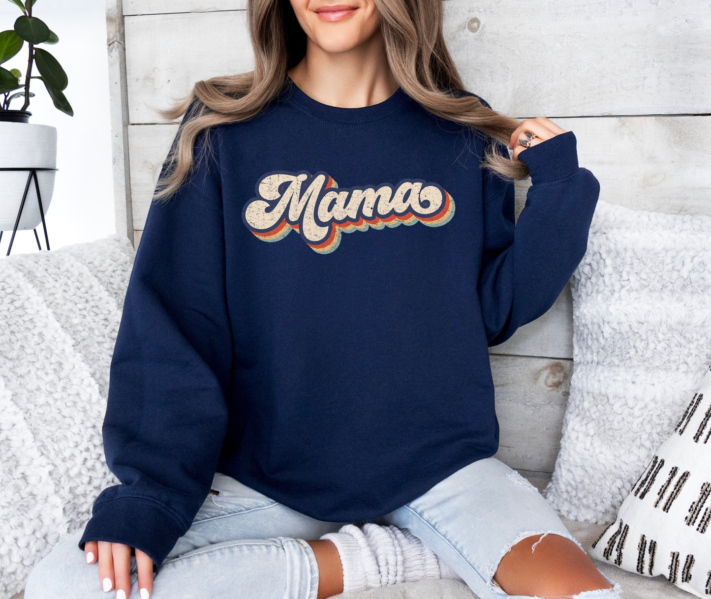 Retro Mama Sweatshirt | Mom Sweatshirt