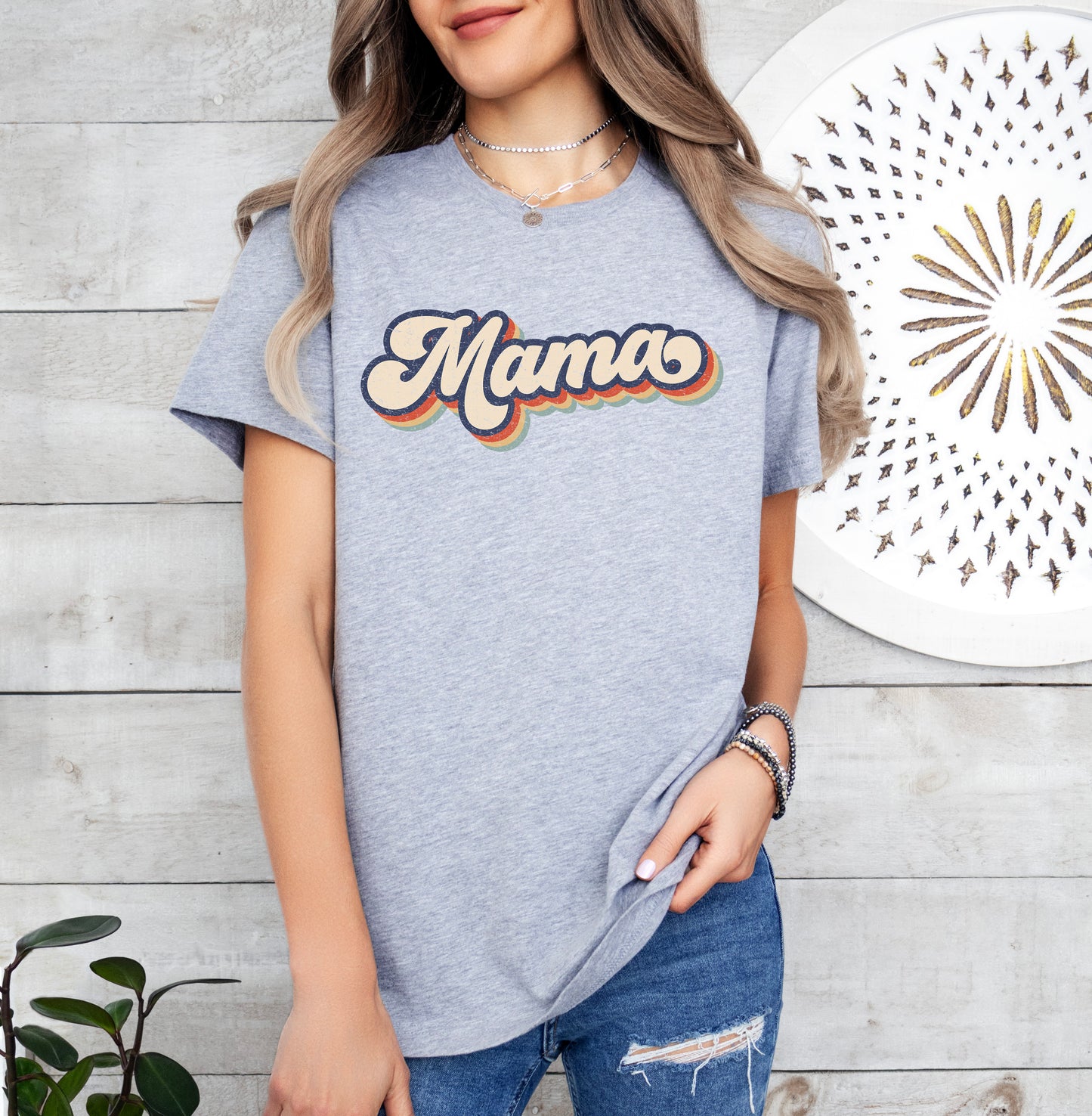 Retro Mama Shirt | Mom Shirt | Light Garment