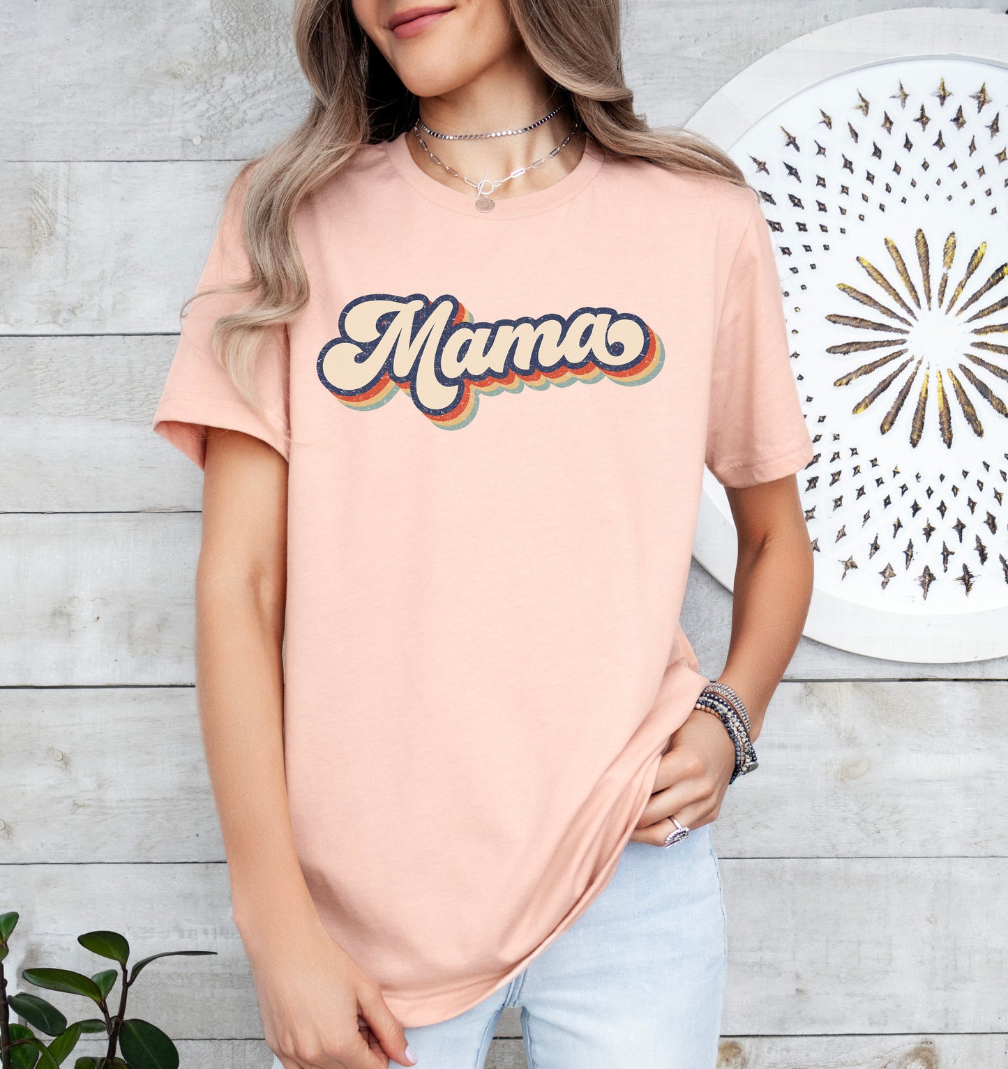 Retro Mama Shirt | Mom Shirt | Light Garment