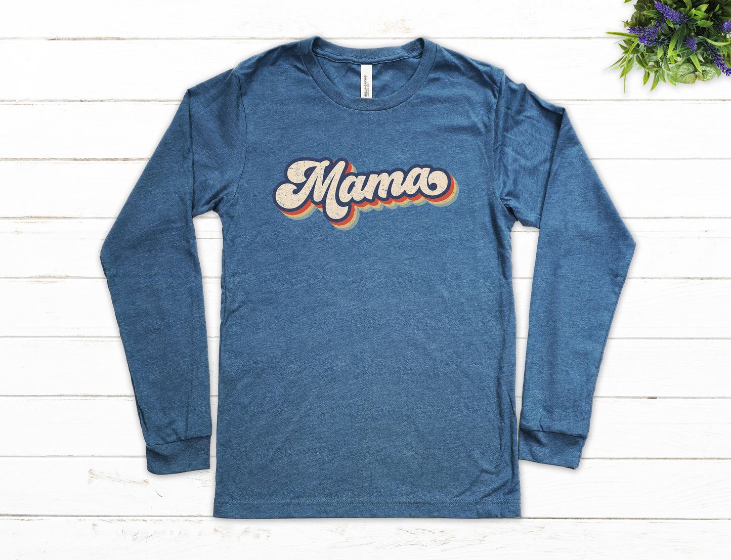 Retro Mama Shirt Long Sleeve | Long Sleeve Mom Shirt