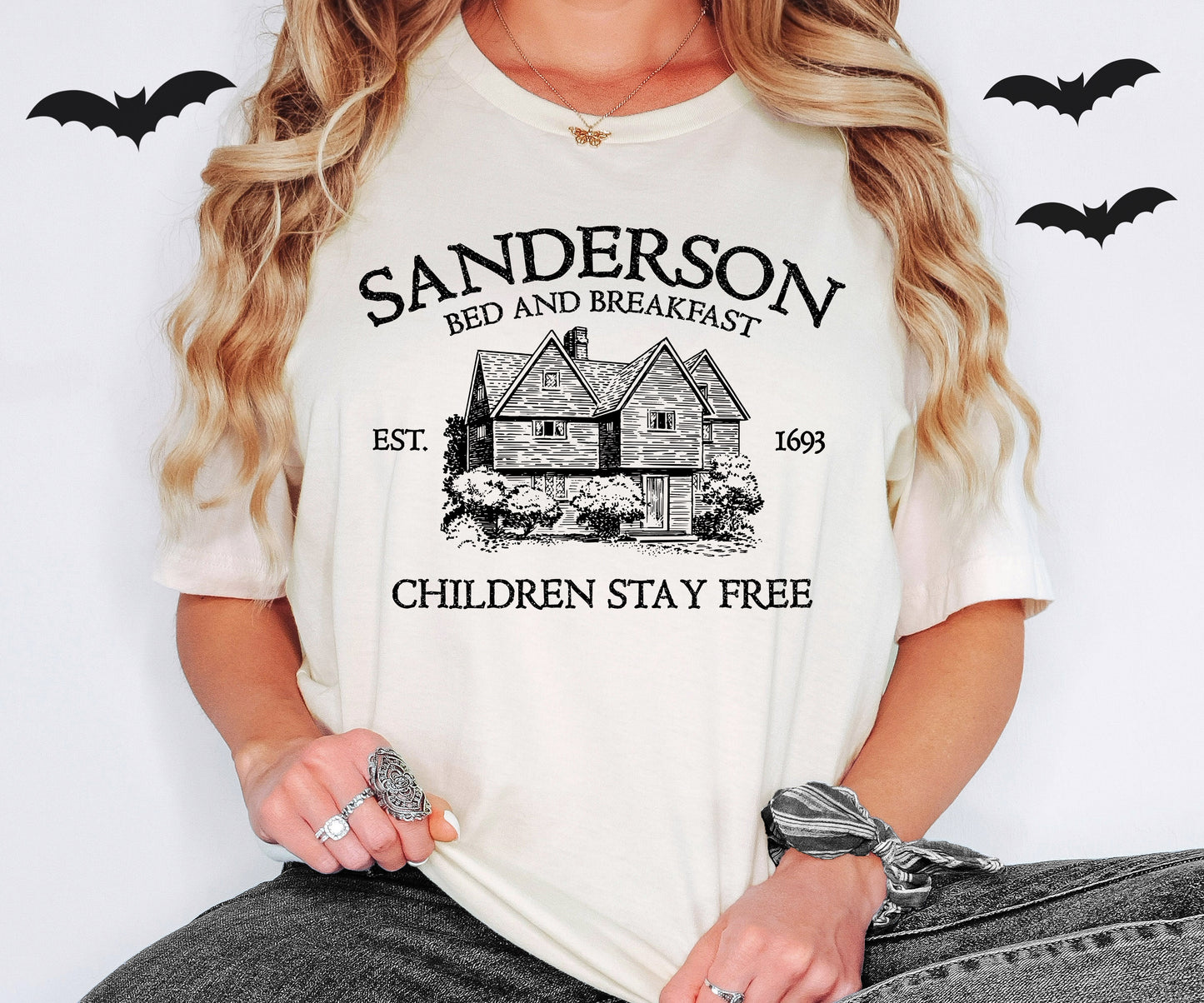 Sanderson Bed and Breakfast Halloween Shirt | Light Garment