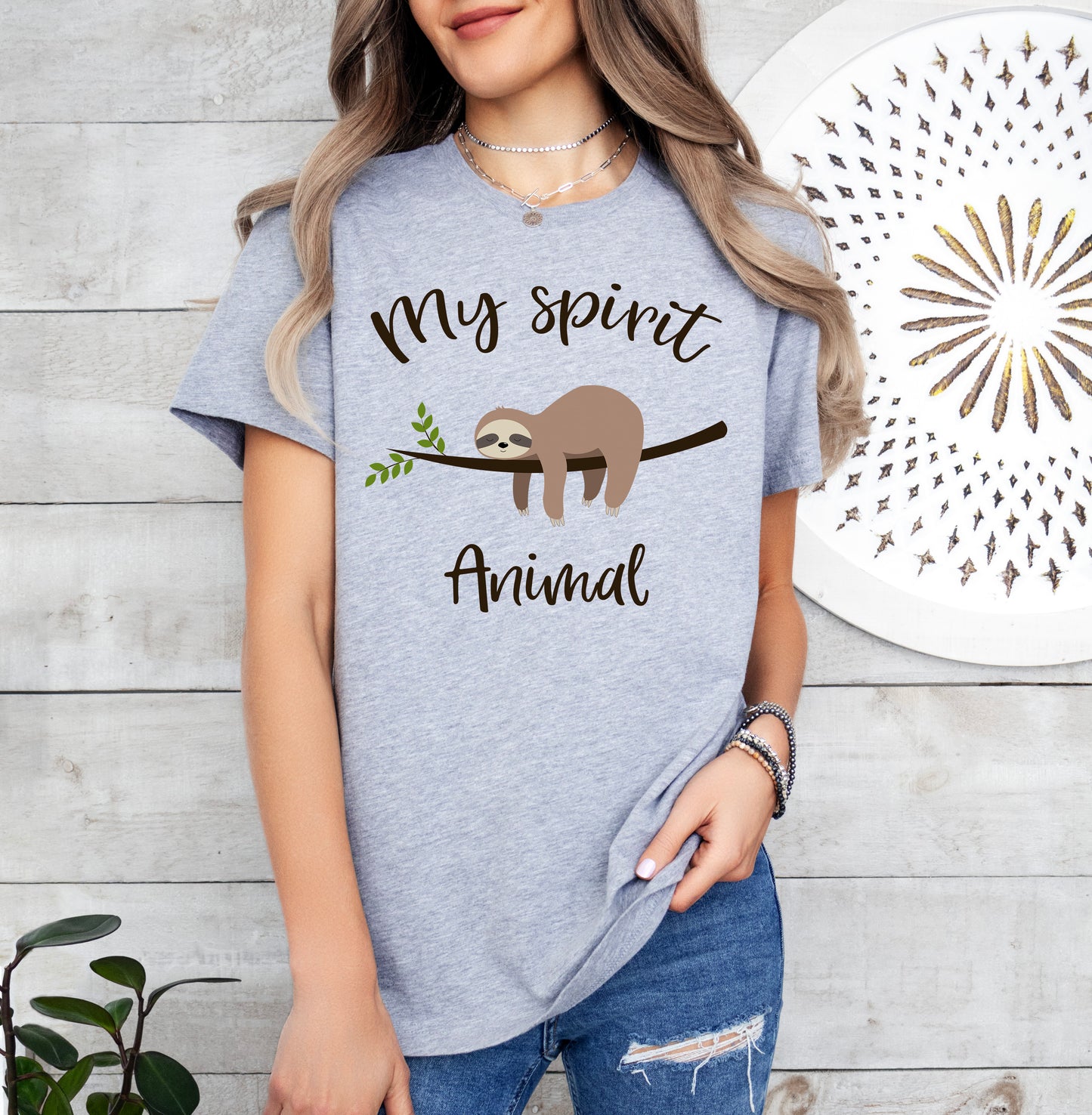 My Spirit Animal Sloth Shirt | Funny Shirt | Light Garment