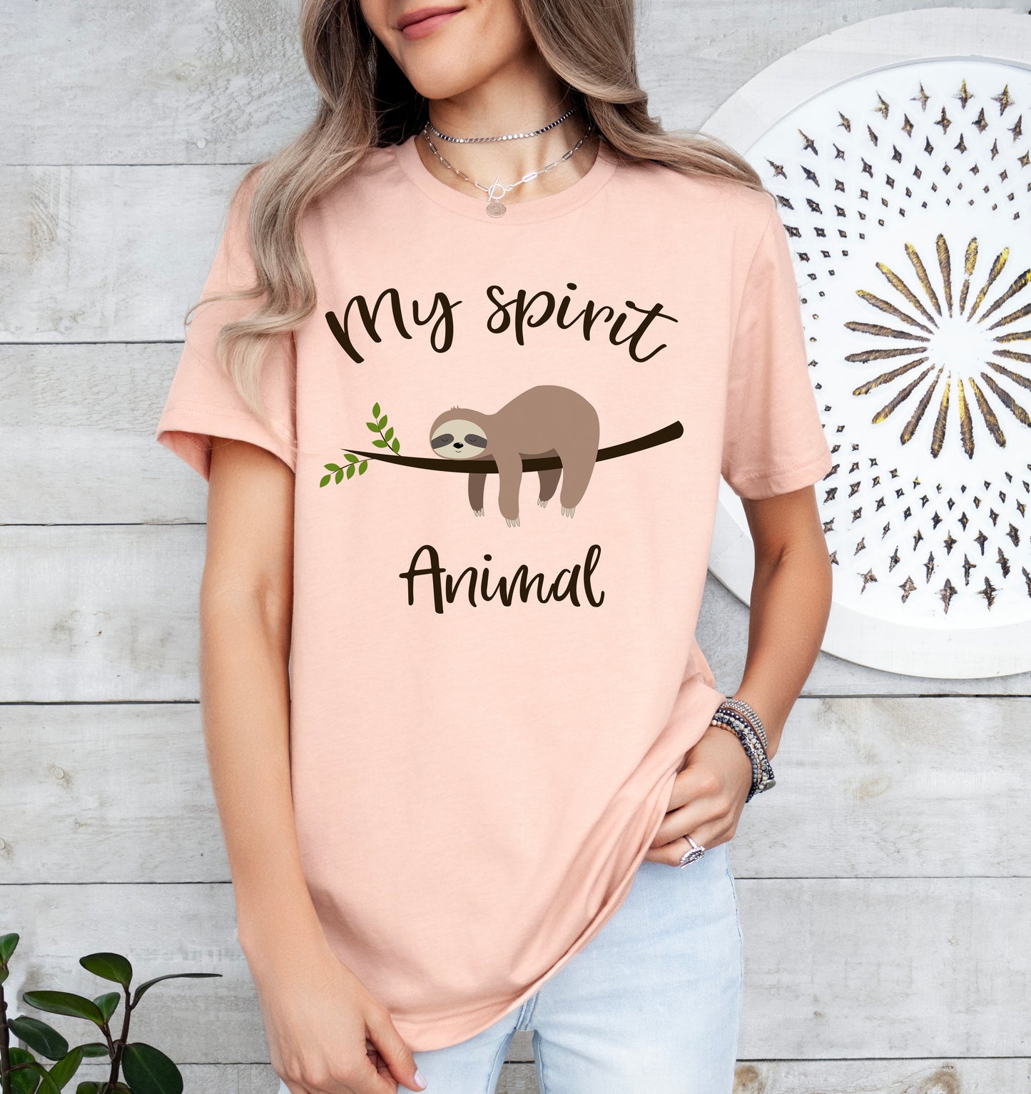 My Spirit Animal Sloth Shirt | Funny Shirt | Light Garment