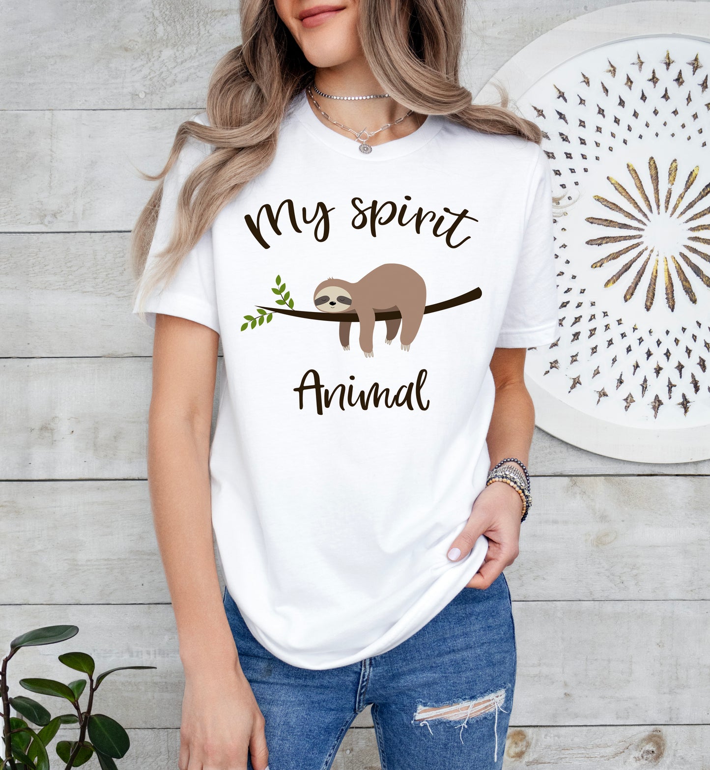 My Spirit Animal Sloth Shirt | Funny Shirt | Light Garment